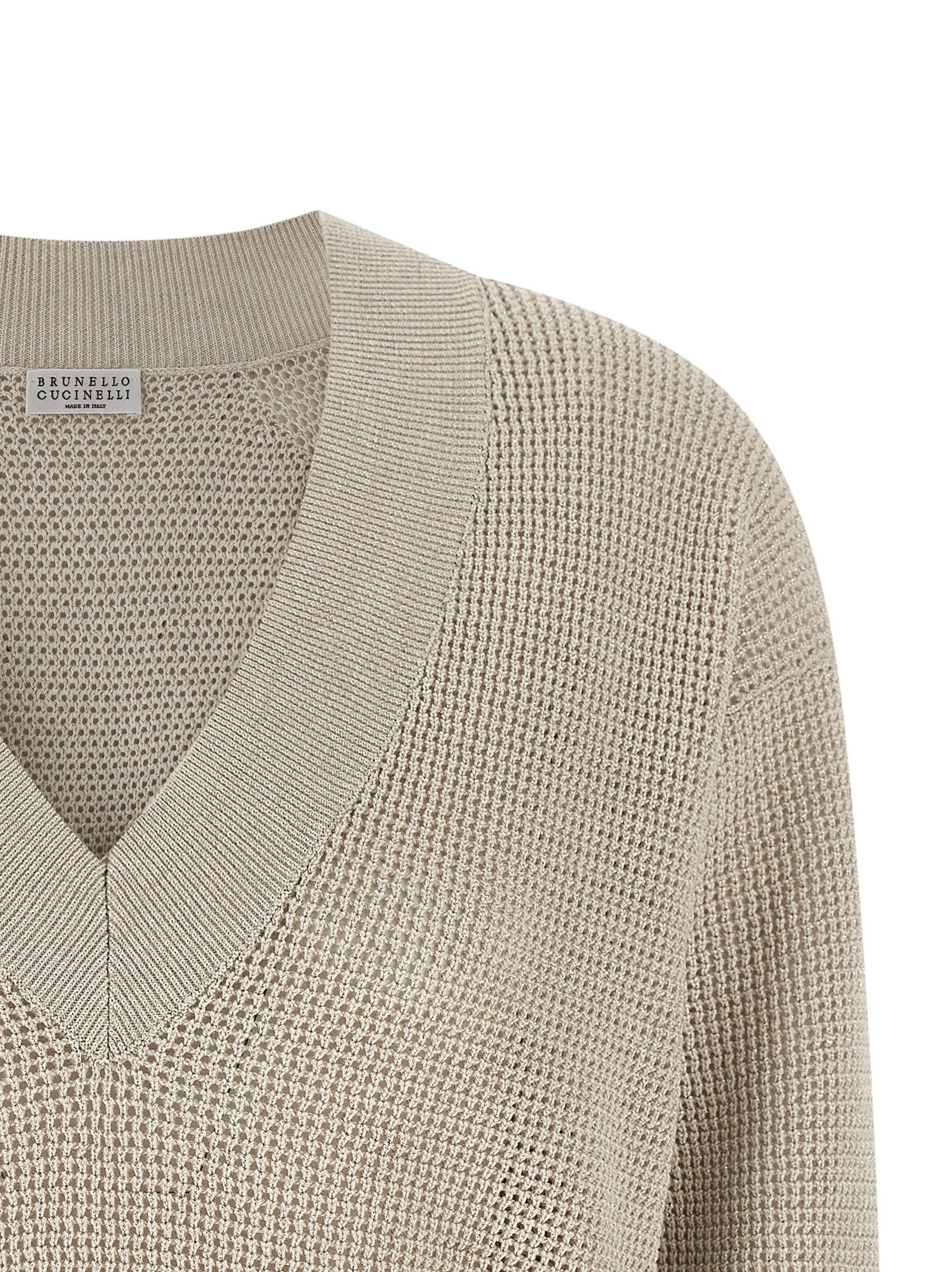 Brunello Cucinelli Openwork Sweater Size M / US 6-8 / IT 42-44 - 3 Thumbnail