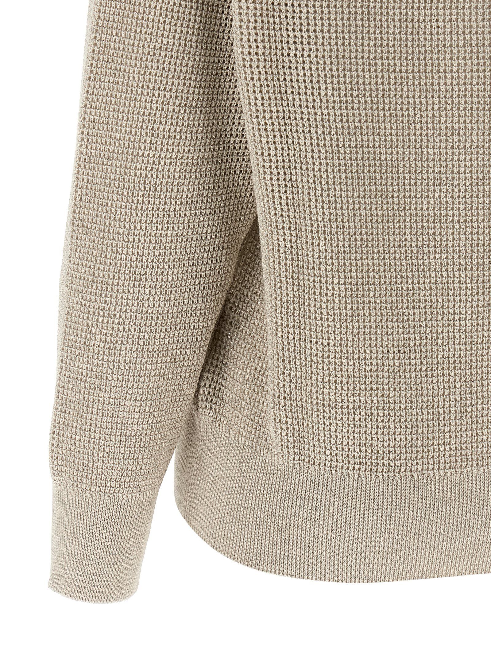 Brunello Cucinelli Openwork Sweater Size M / US 6-8 / IT 42-44 - 4 Thumbnail