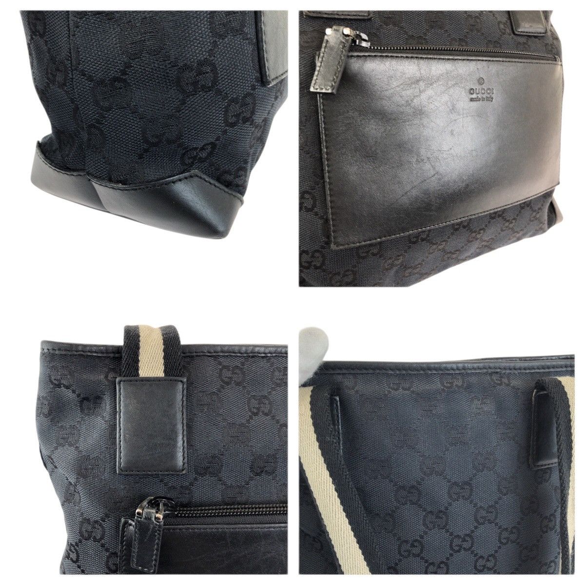 Gucci Gucci Gucci GG Canvas Tote Bag Leather Shoulder Bag 0190402 DUTY FREE for USA Size ONE SIZE - 5 Thumbnail