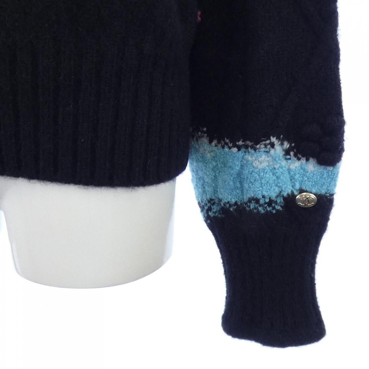 Chanel Chanel Chanel Cashmere Knitwear Textile Tops P73247K10553 DUTY FREE for USA Size ONE SIZE - 7 Thumbnail