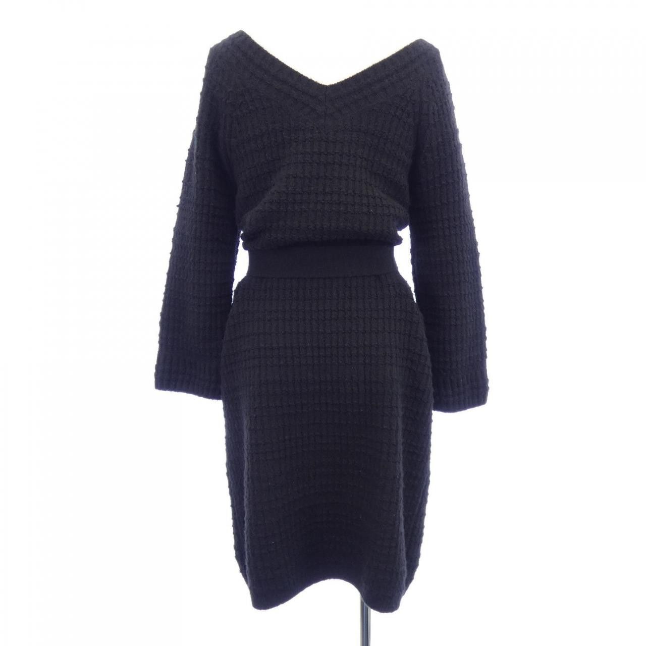 Chanel Chanel Chanel Cashmere Dress Textile Dresses P59784K07810 DUTY FREE for USA Size ONE SIZE - 2 Thumbnail