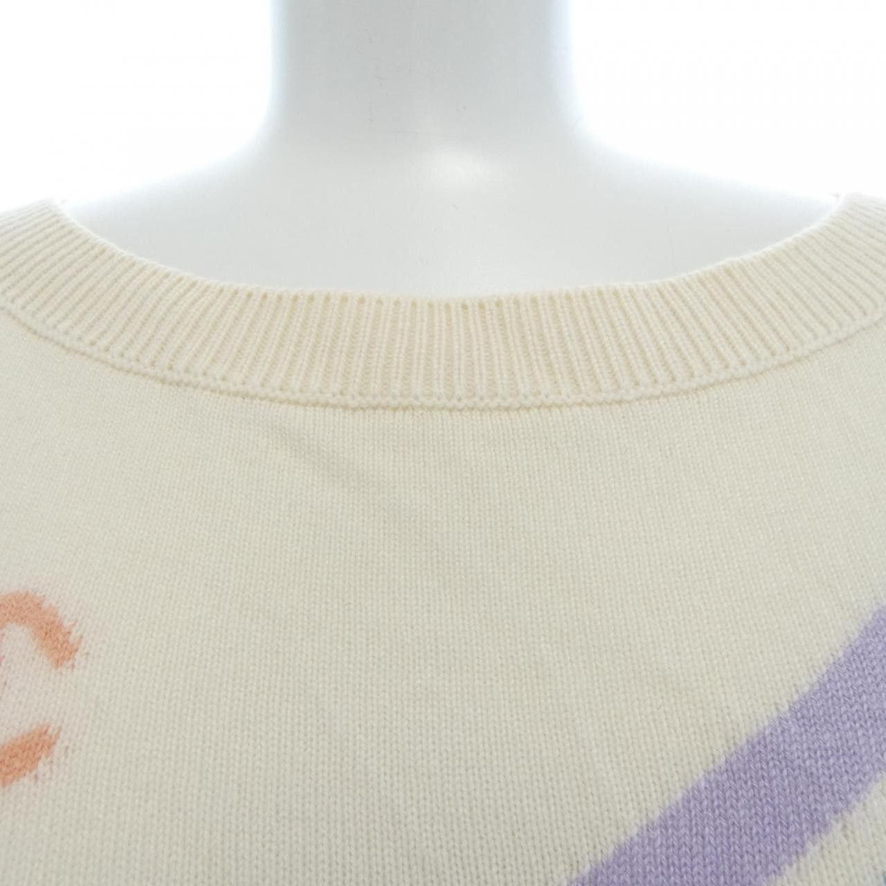 Chanel Chanel Chanel LA PAUSA Cashmere Knit Textile Tops P60517K46044 DUTY FREE for USA Size ONE SIZE - 6 Thumbnail