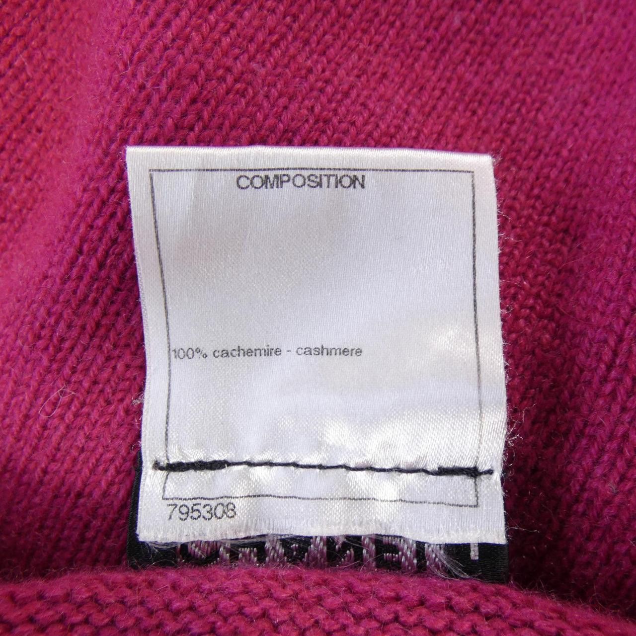 Chanel Chanel Chanel Cashmere Cardigan Textile Tops P40294K02905 DUTY FREE for USA Size ONE SIZE - 3 Thumbnail