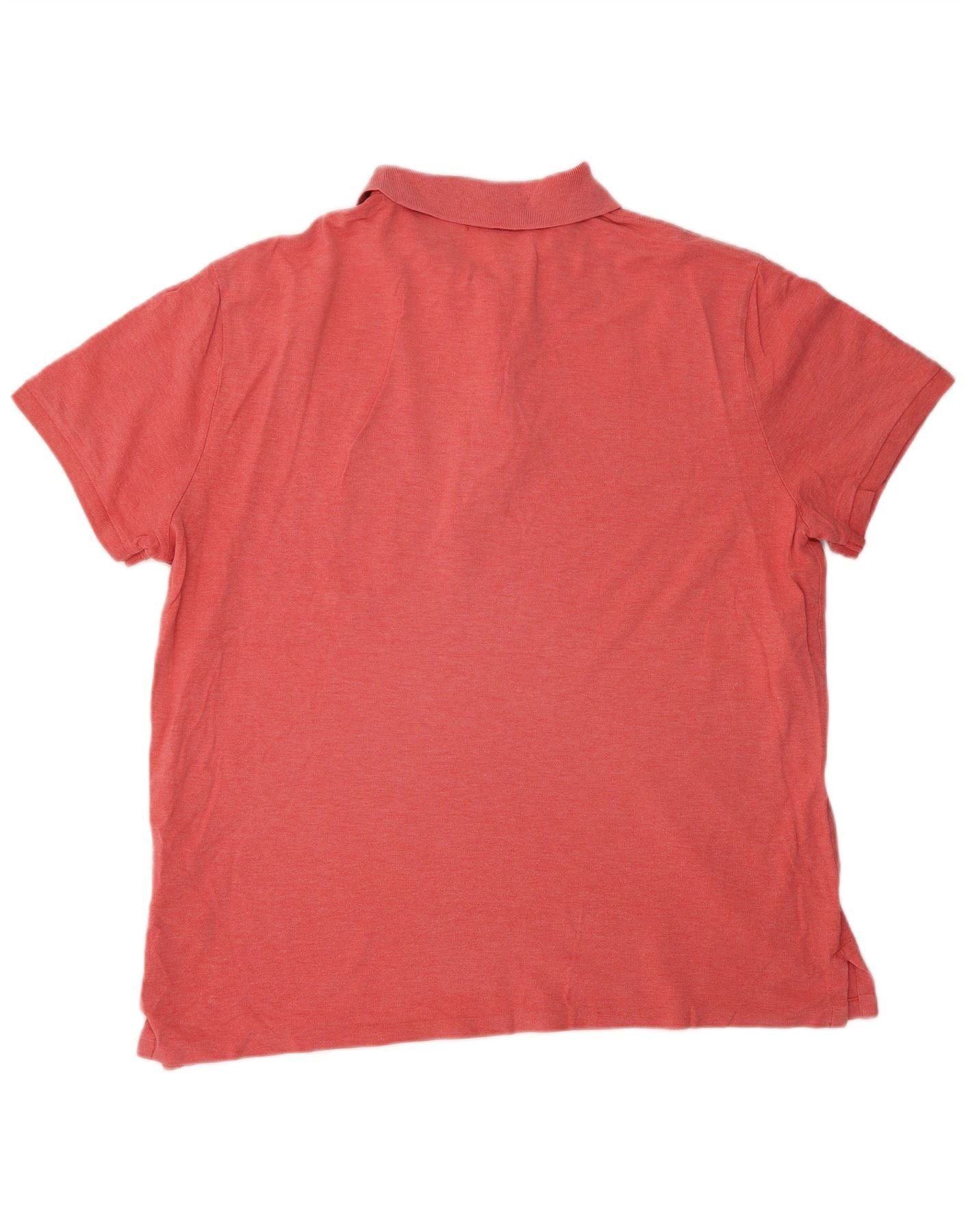 Polo Ralph Lauren Mens Custom Slim Fit Polo Shirt XL Red Cotton Size US XXL / EU 58 / 5 - 2 Thumbnail