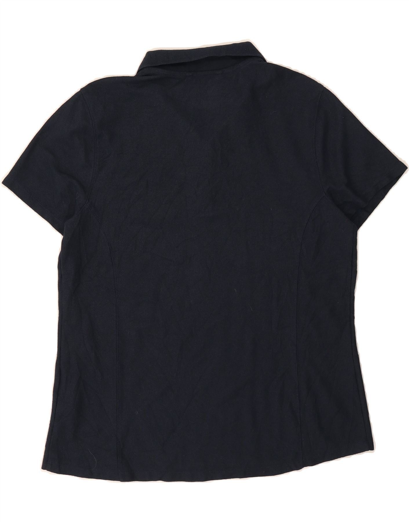 Carhartt Girls Polo Shirt 12-13 Years Large Navy Blue Cotton Size M / US 6-8 / IT 42-44 - 2 Thumbnail
