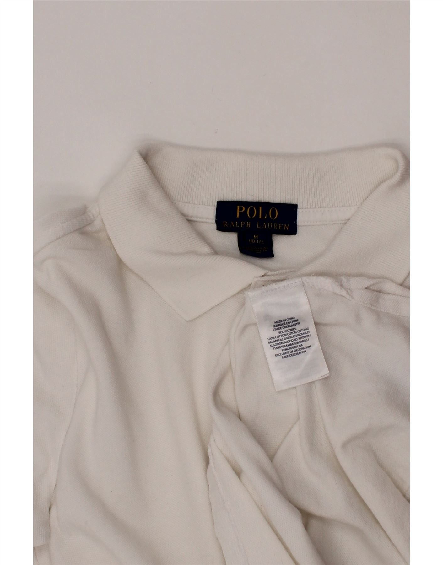 Polo Ralph Lauren Boys Graphic Polo Shirt 10-11 Years Medium White Size M / US 6-8 / IT 42-44 - 4 Thumbnail