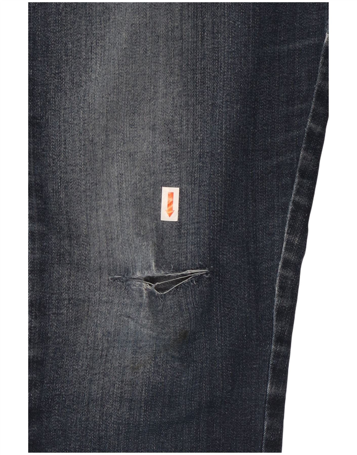 Diesel Womens Slandy Skinny Jeans W30 L32 Navy Blue Cotton Size 42" / US 20 - 4 Thumbnail
