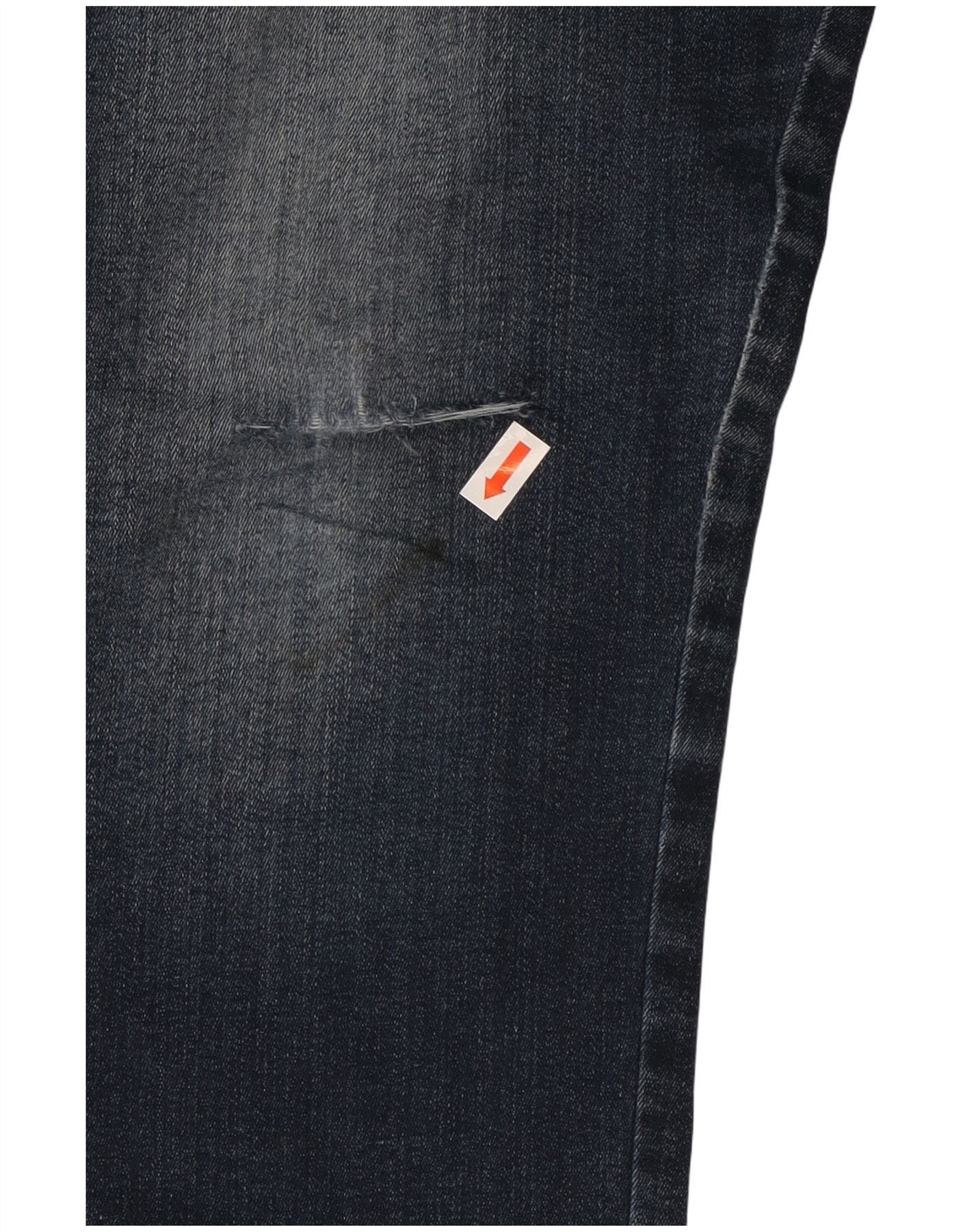 Diesel Womens Slandy Skinny Jeans W30 L32 Navy Blue Cotton Size 42" / US 20 - 3 Thumbnail