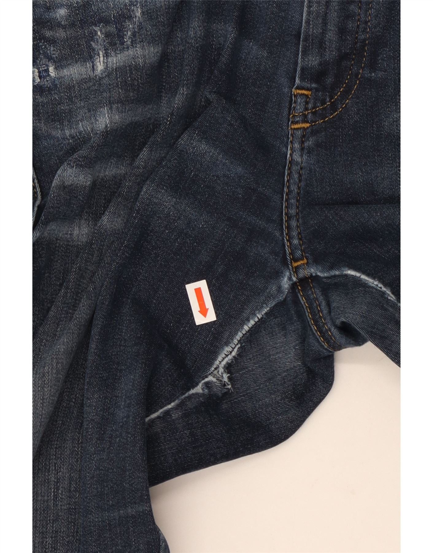 Diesel Womens Slandy Skinny Jeans W30 L32 Navy Blue Cotton Size 42" / US 20 - 5 Thumbnail