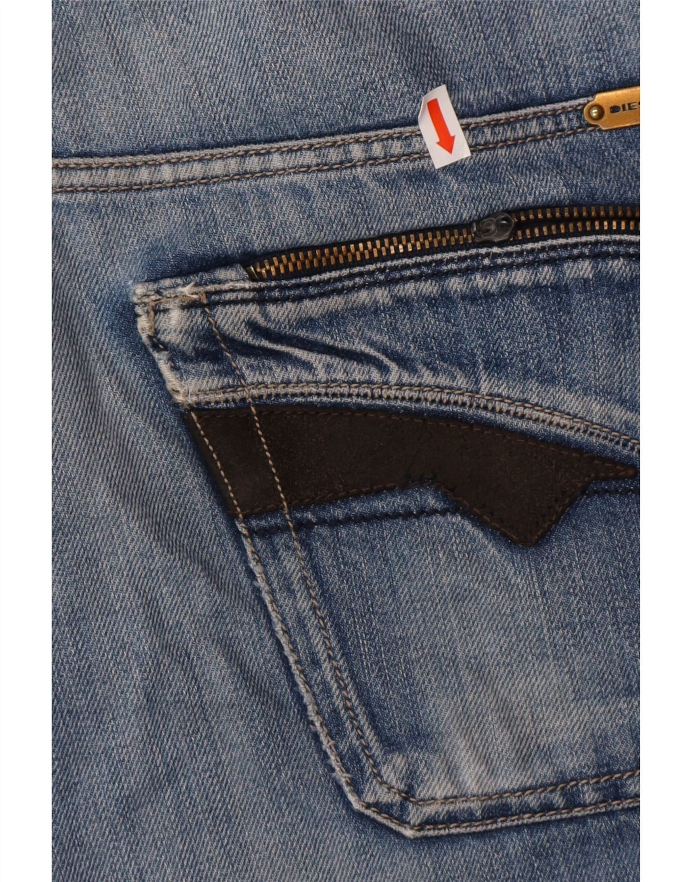 Diesel Mens Slim Jeans W32 L32 Blue Cotton Size US 32 / EU 48 - 4 Thumbnail