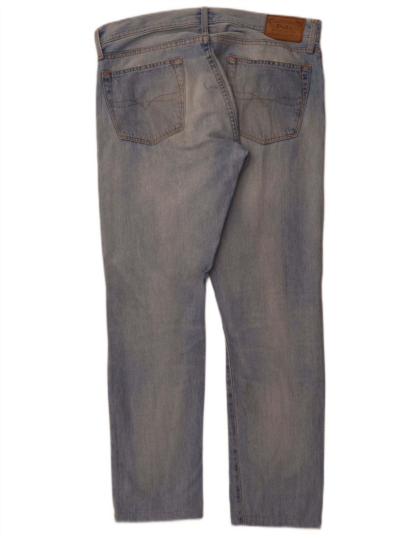 Polo Ralph Lauren Mens The Sullivan Slim Jeans W36 L30 Blue Cotton Size US 32 / EU 48 - 2 Thumbnail