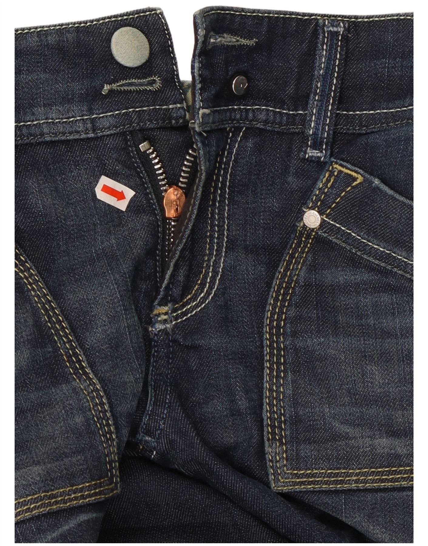 Diesel Womens Reckfly Bootcut Jeans W26 L32 Navy Blue Cotton Size 42" / US 20 - 3 Thumbnail
