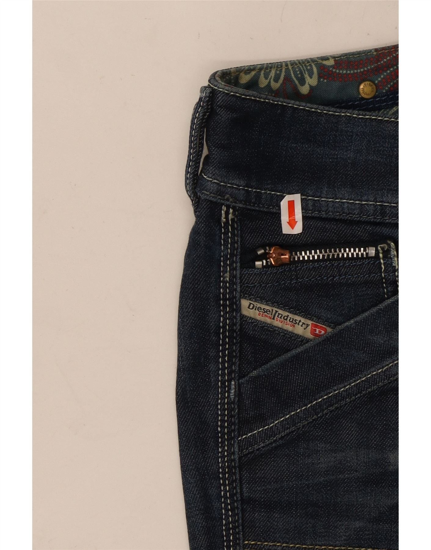 Diesel Womens Reckfly Bootcut Jeans W26 L32 Navy Blue Cotton Size 42" / US 20 - 4 Thumbnail