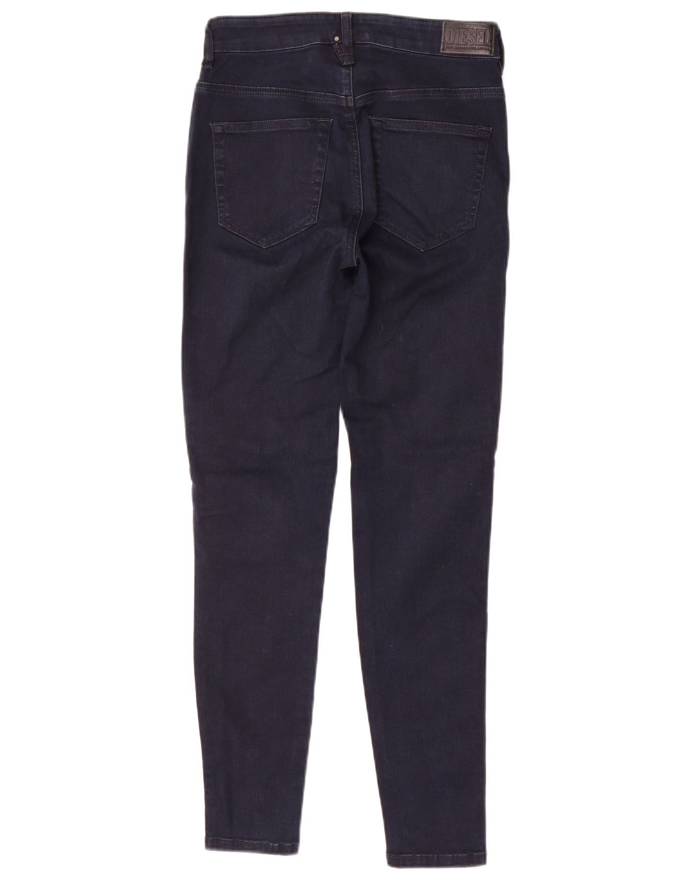 Diesel Womens Skinny Jeans W27 L28 Navy Blue Cotton Size 42" / US 20 - 2 Thumbnail