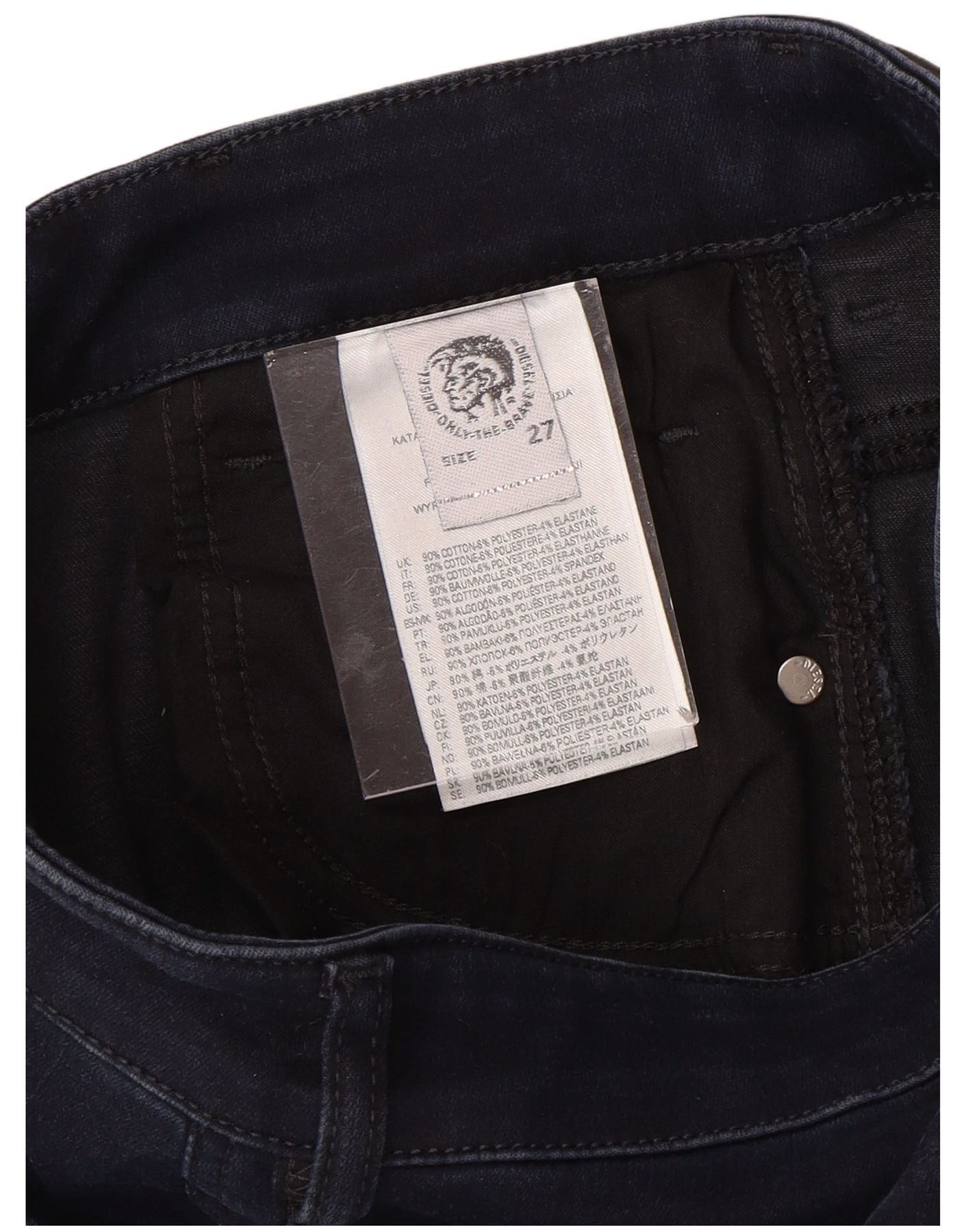Diesel Womens Skinny Jeans W27 L28 Navy Blue Cotton Size 42" / US 20 - 3 Thumbnail