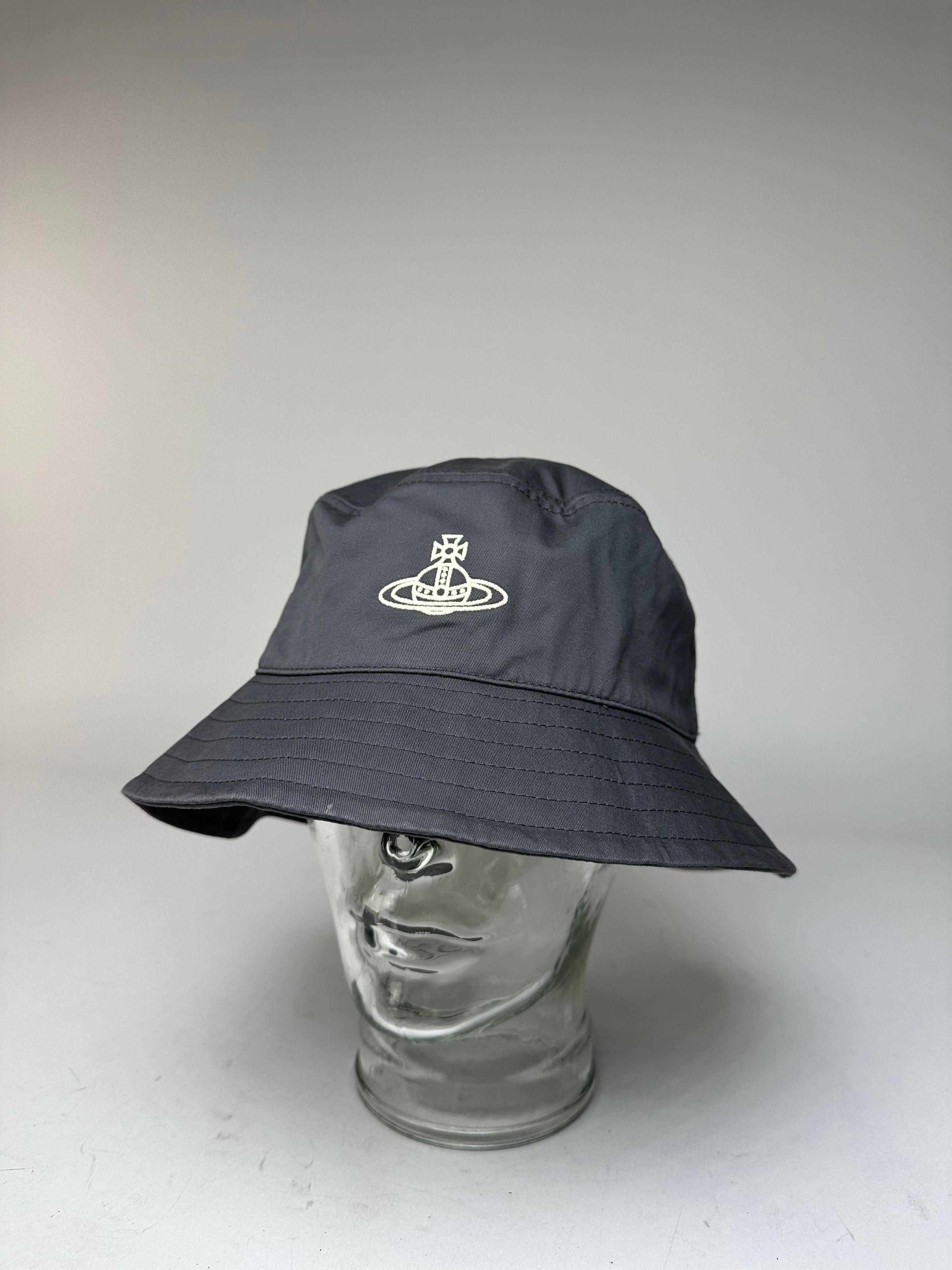 Vivienne Westwood Vintage Bucket Hat Anthracite Size ONE SIZE - 13 Thumbnail