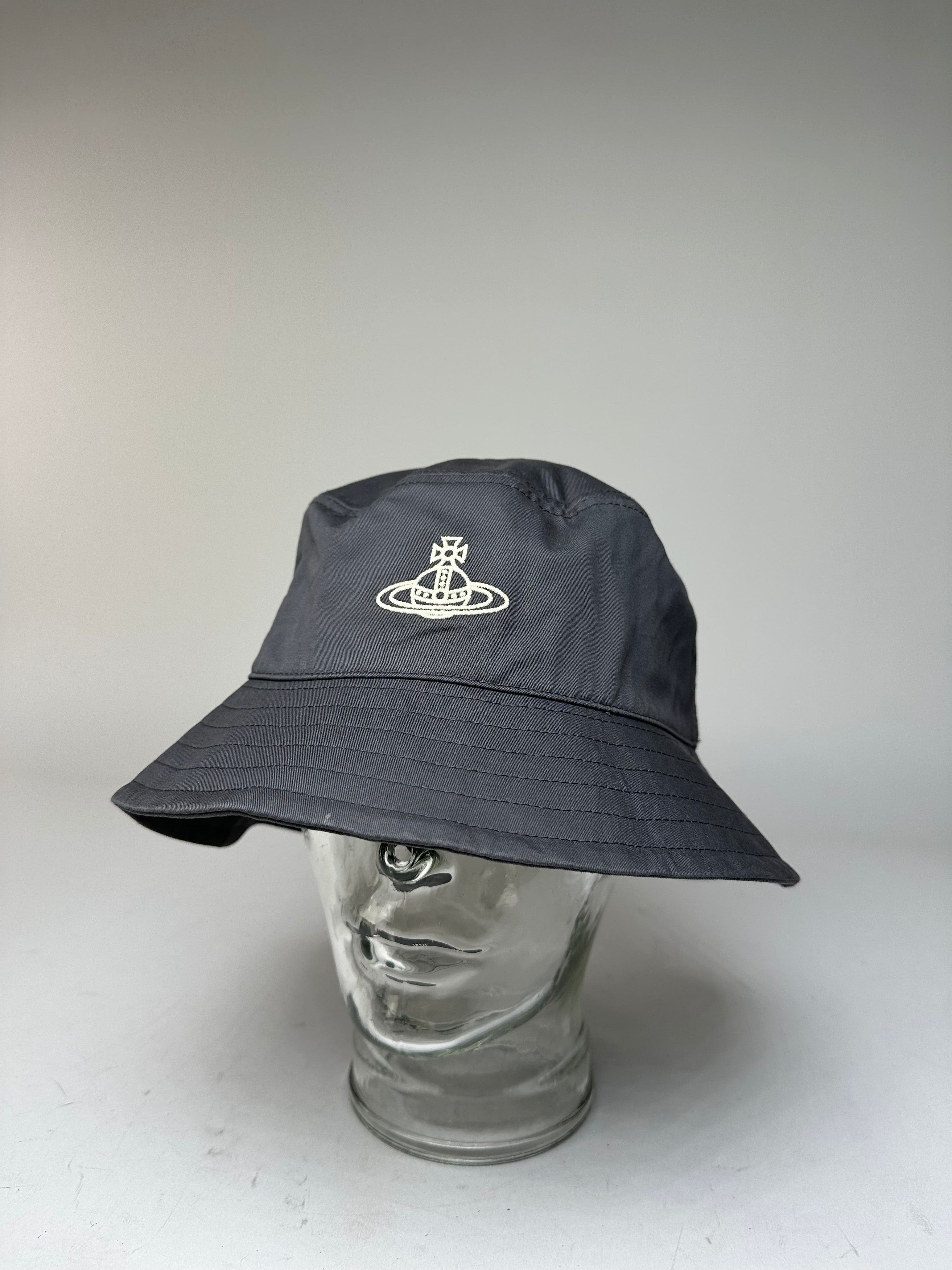 Vivienne Westwood Vintage Bucket Hat Anthracite Size ONE SIZE - 8 Thumbnail