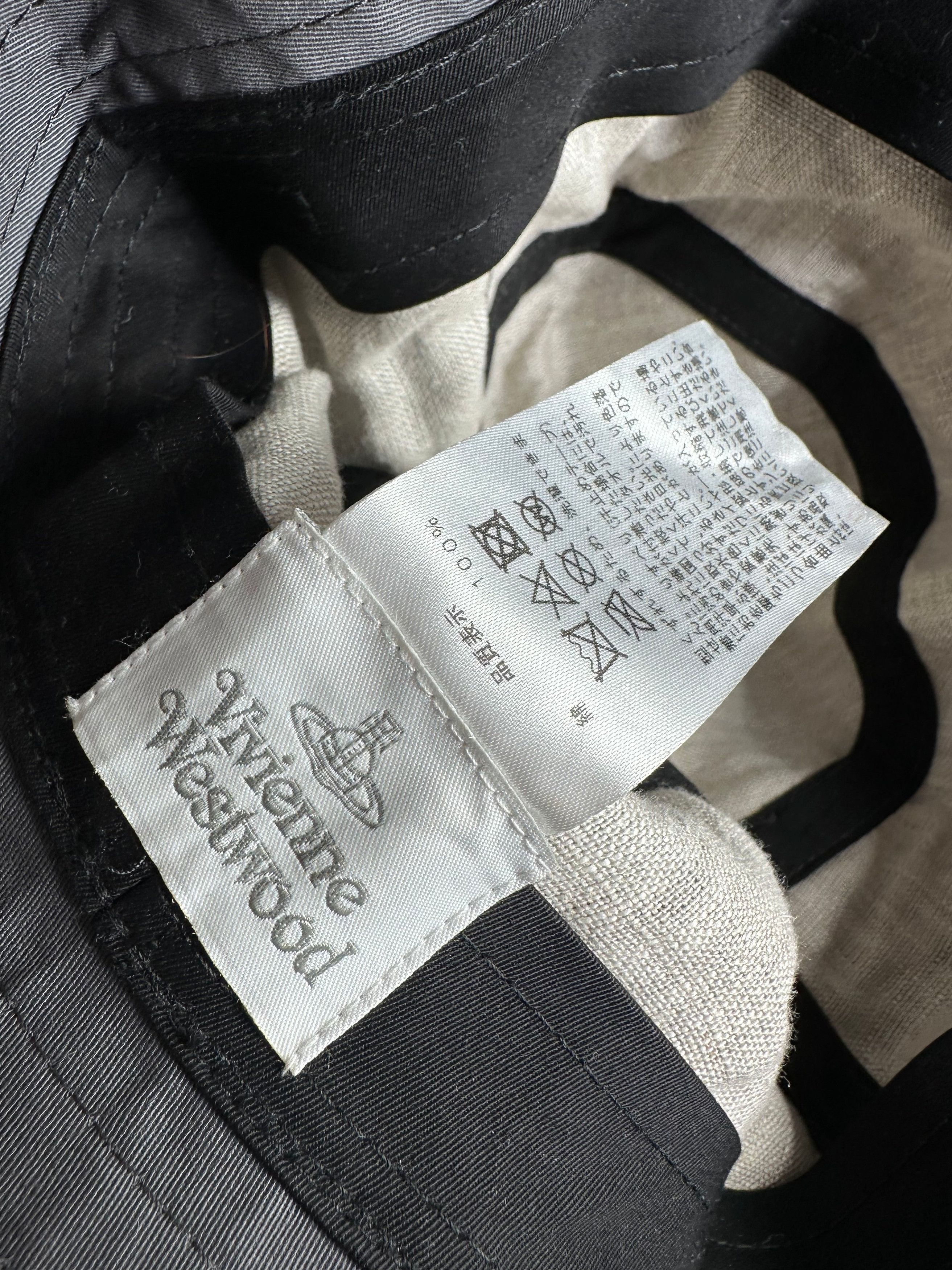 Vivienne Westwood Vintage Bucket Hat Anthracite Size ONE SIZE - 6 Thumbnail