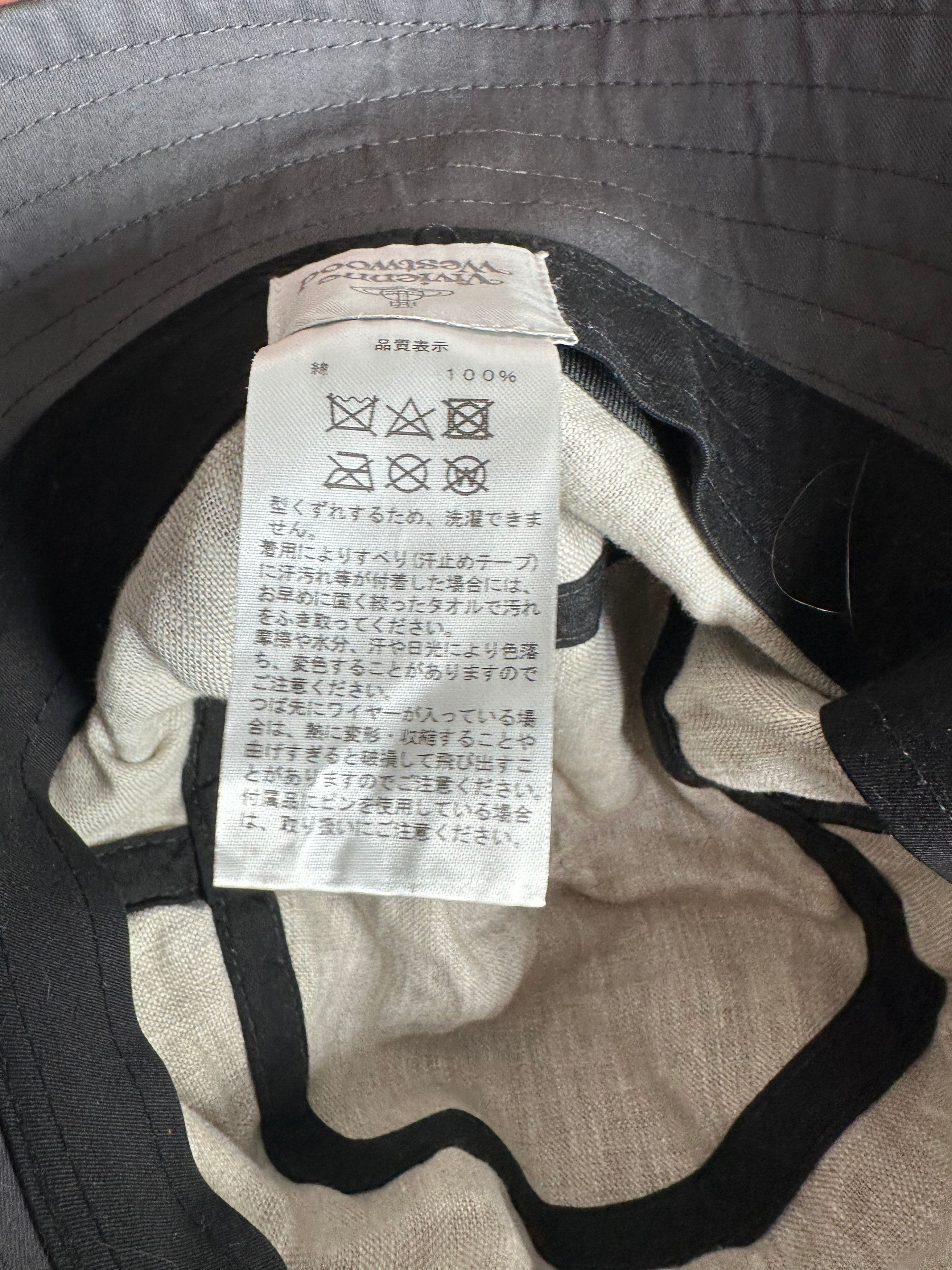 Vivienne Westwood Vintage Bucket Hat Anthracite Size ONE SIZE - 7 Thumbnail