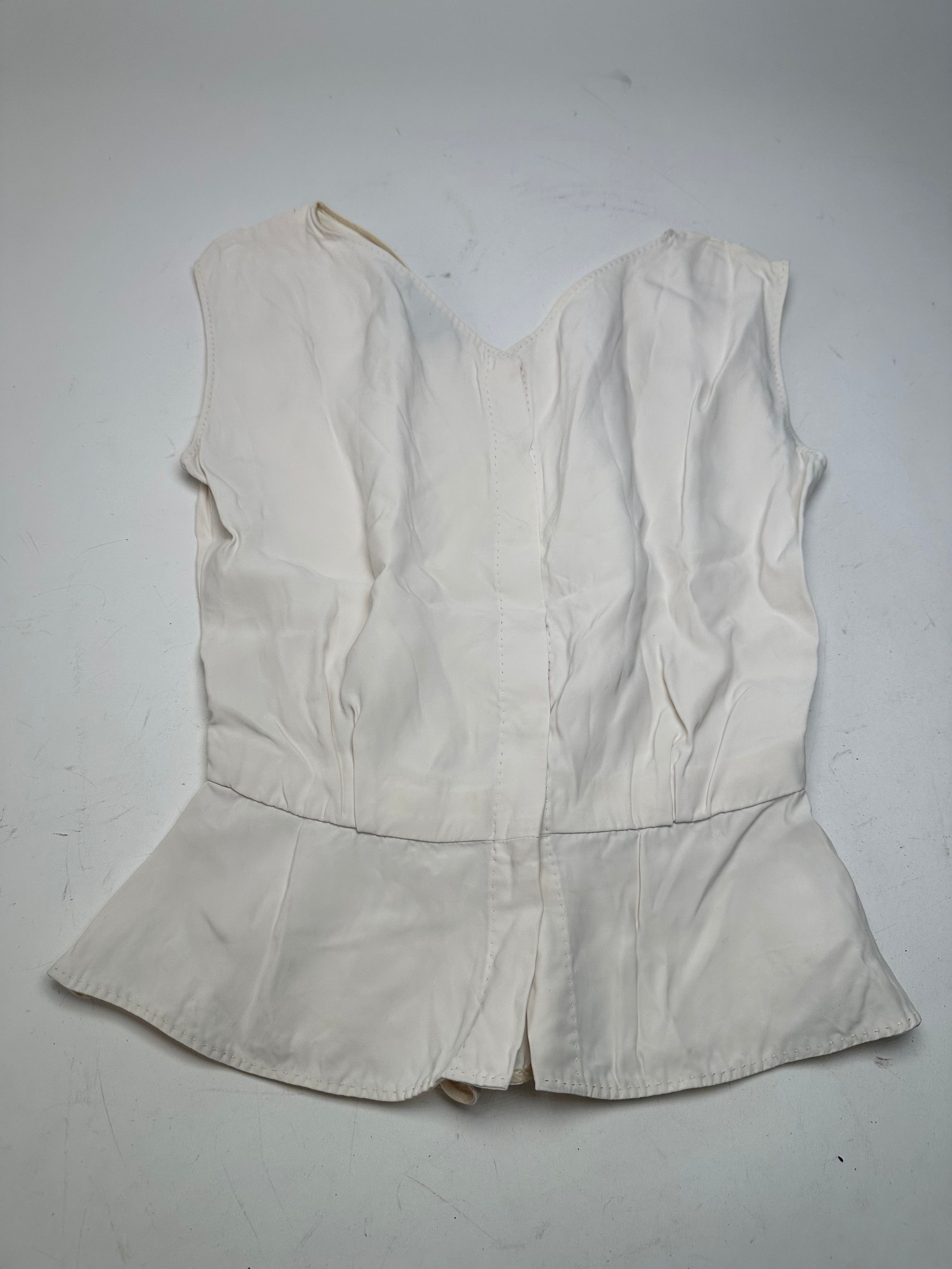 Louis Vuitton Vintage Silk Top White 34/XS Size XS / US 0-2 / IT 36-38 - 12 Thumbnail