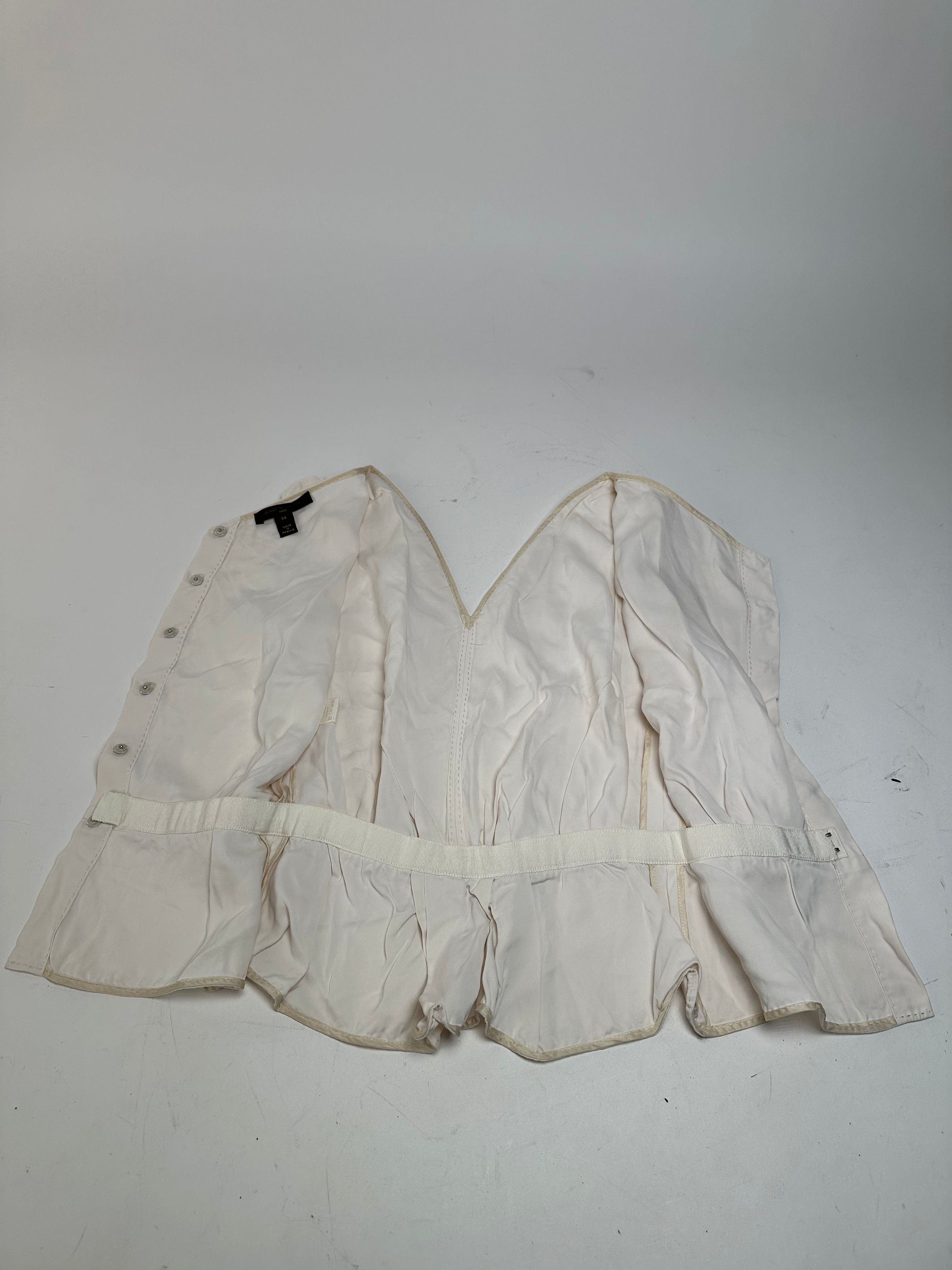 Louis Vuitton Vintage Silk Top White 34/XS Size XS / US 0-2 / IT 36-38 - 13 Thumbnail
