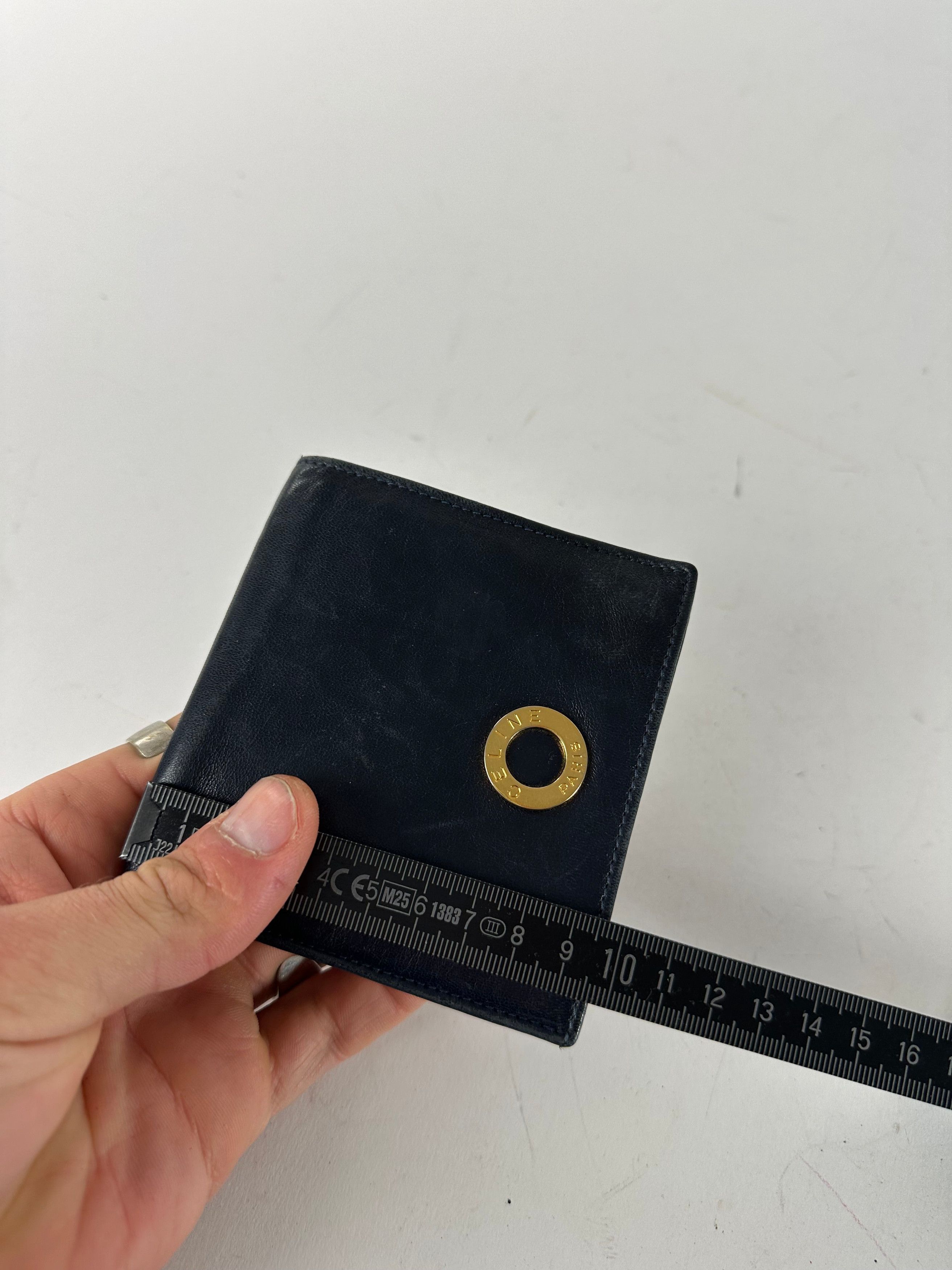 Celine Vintage Paris Leather Flapable Wallet Black Size ONE SIZE - 10 Thumbnail