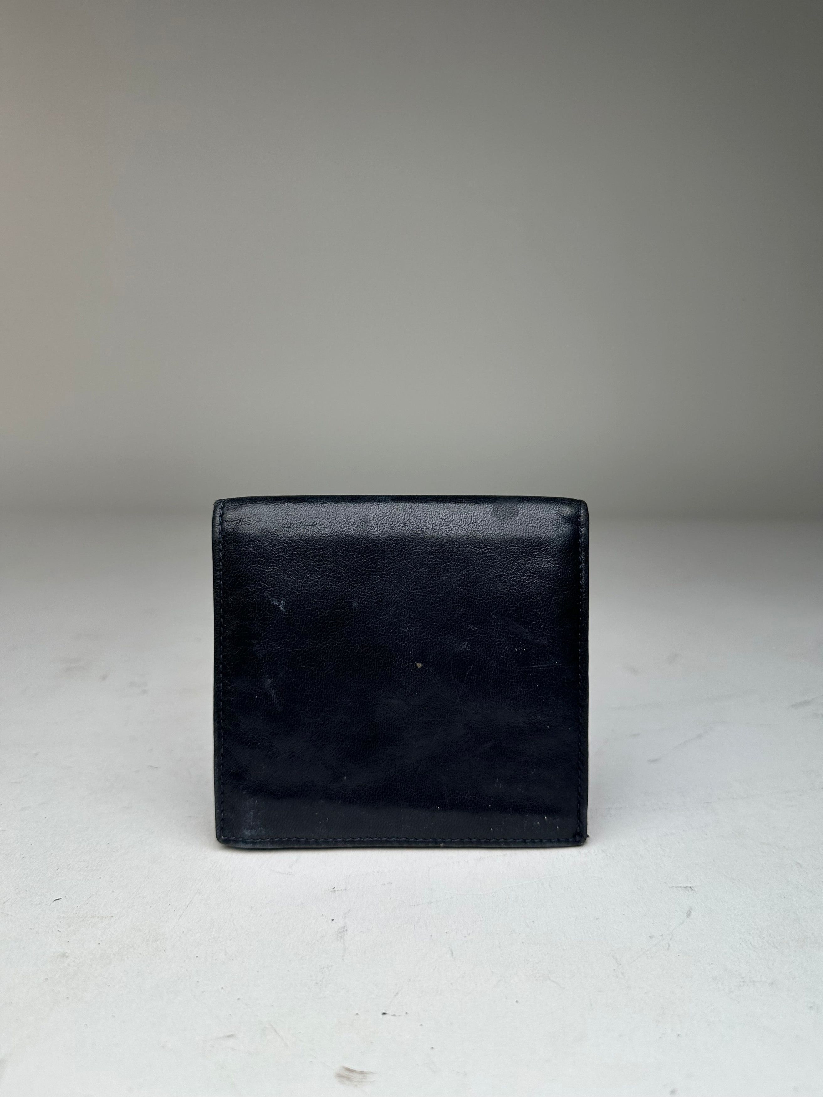 Celine Vintage Paris Leather Flapable Wallet Black Size ONE SIZE - 2 Thumbnail