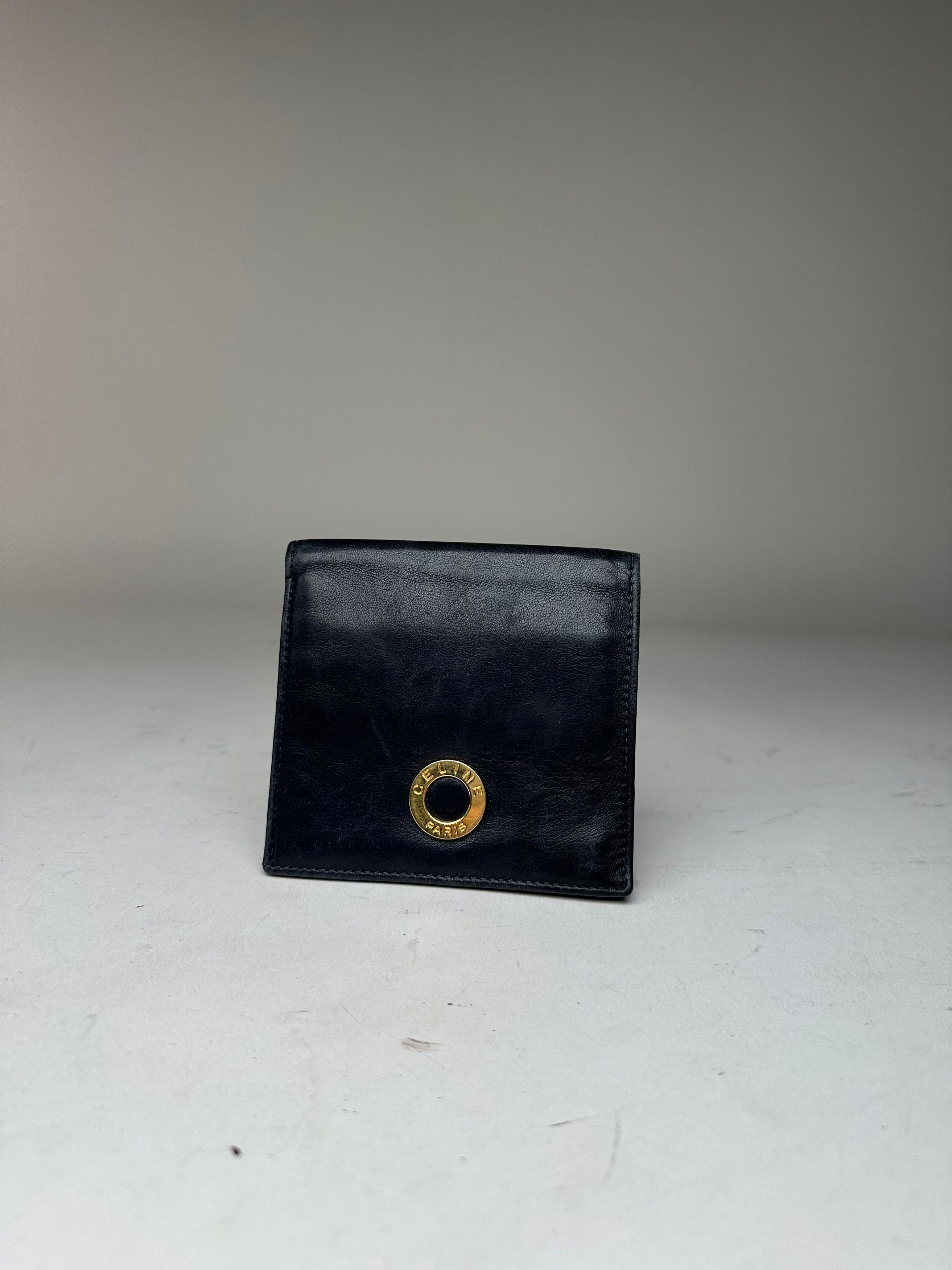 Celine Vintage Paris Leather Flapable Wallet Black Size ONE SIZE - 11 Thumbnail