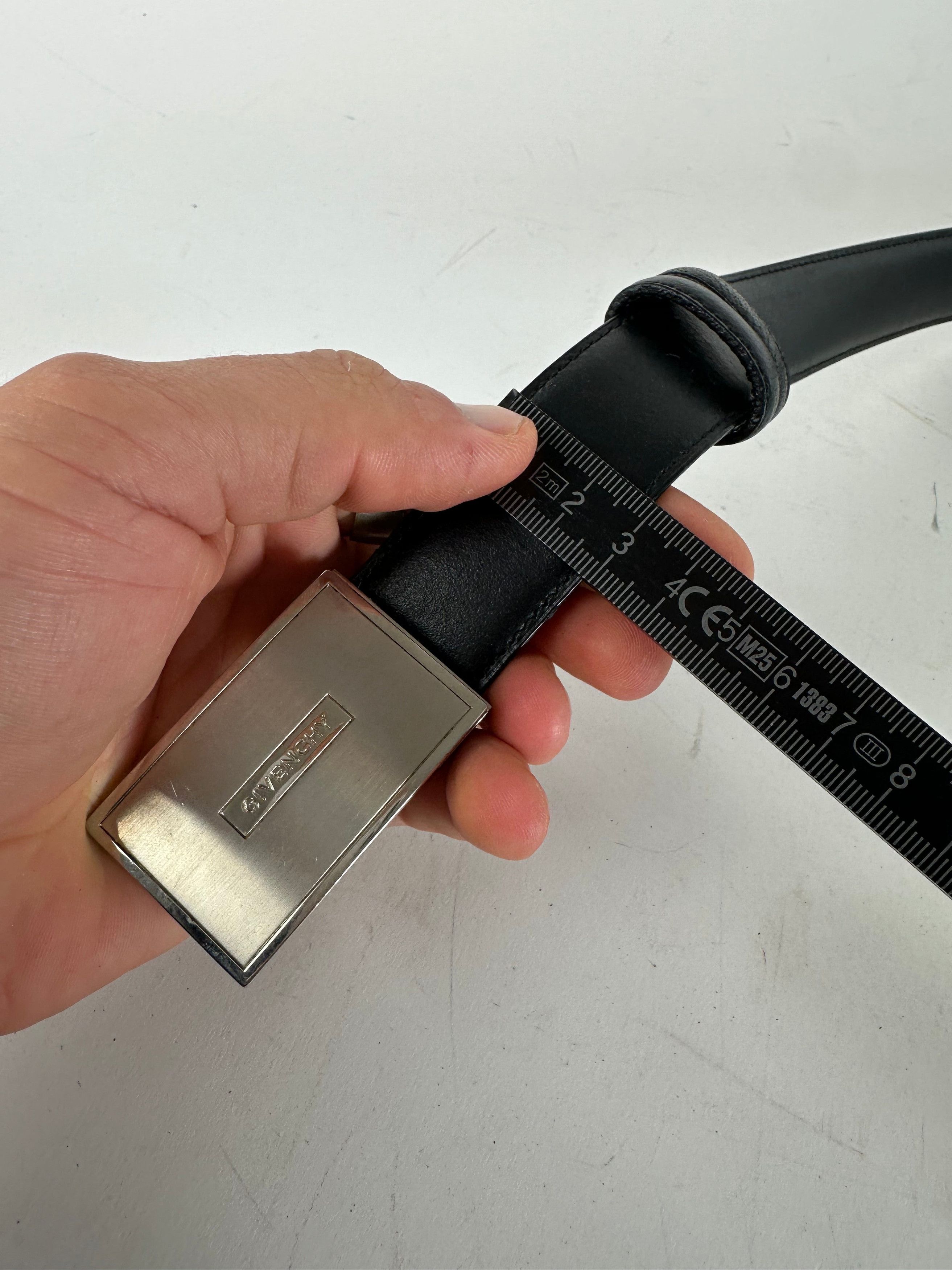 Givenchy Vintage Leather Belt Black Size ONE SIZE - 7 Thumbnail