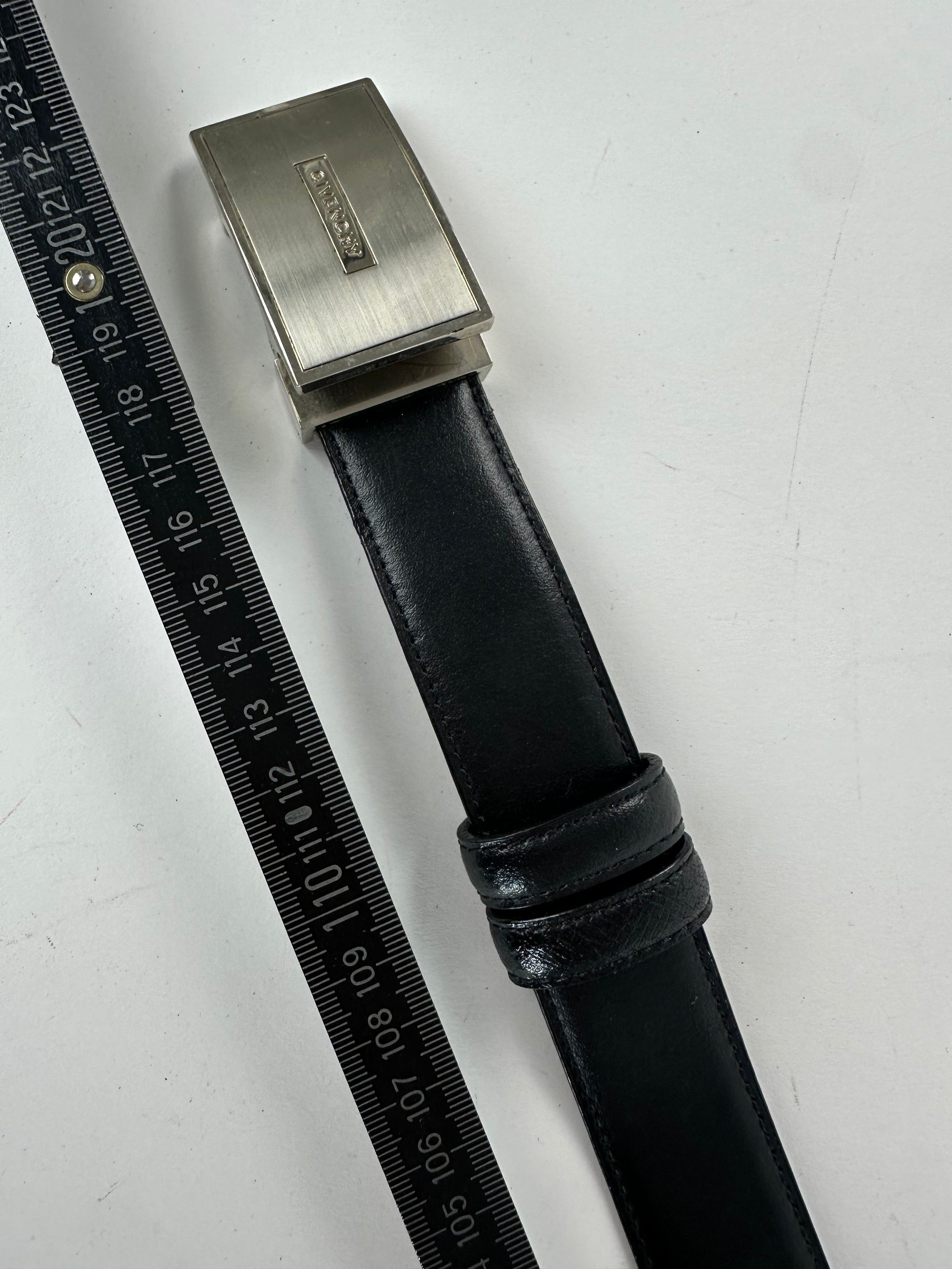 Givenchy Vintage Leather Belt Black Size ONE SIZE - 6 Thumbnail