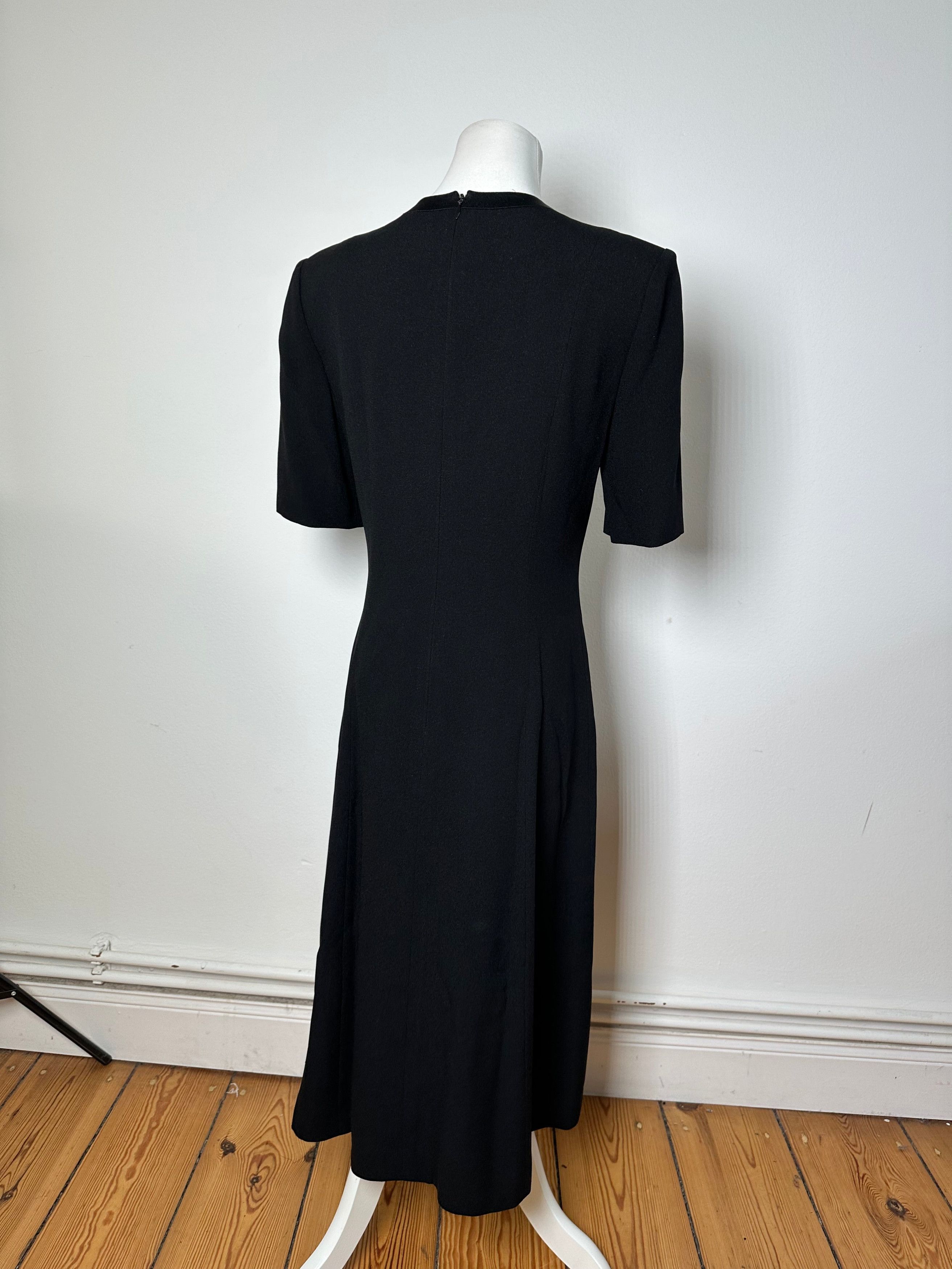 Givenchy Vintage Wool Dress Black Size M / US 6-8 / IT 42-44 - 3 Thumbnail