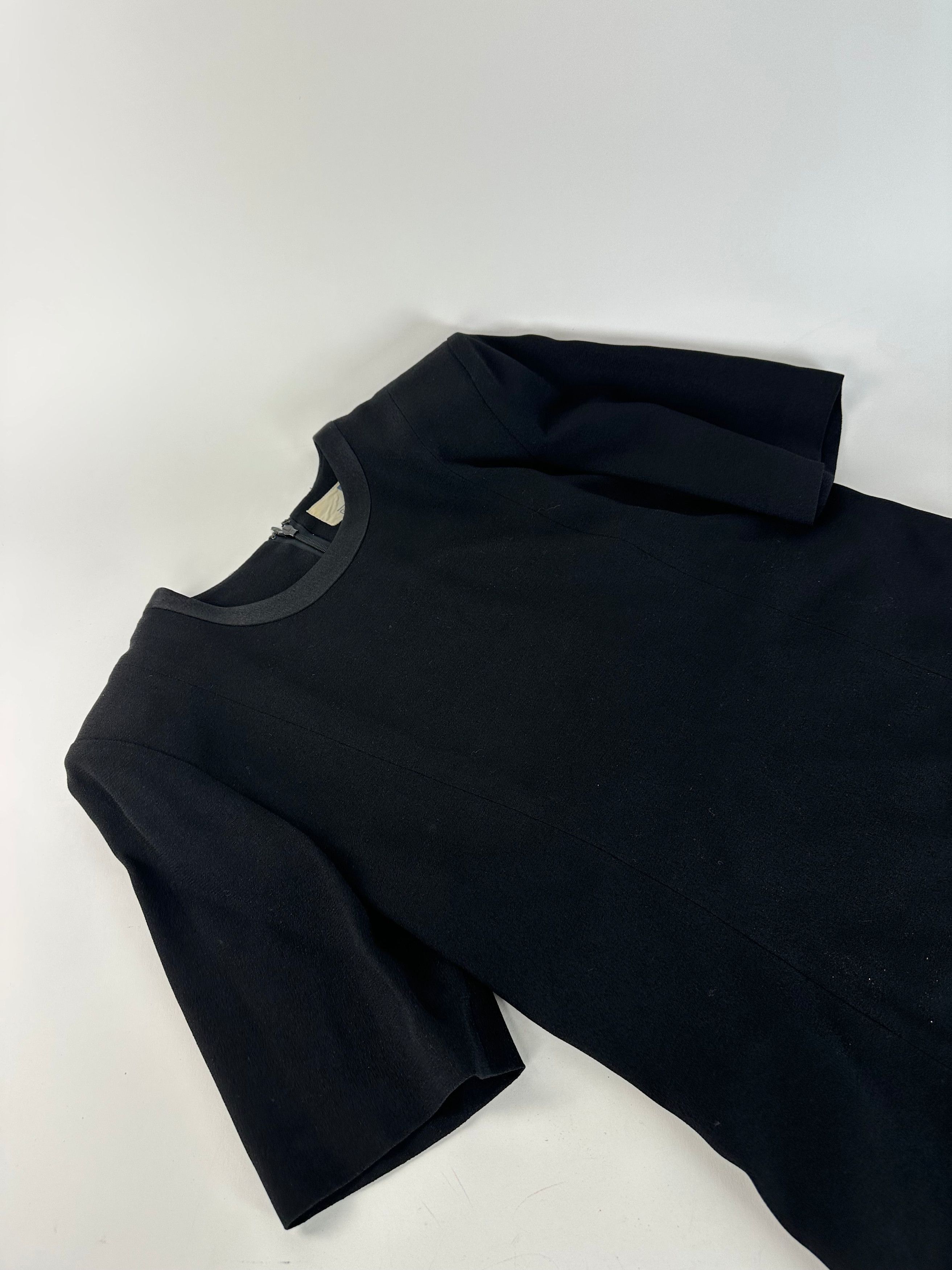 Givenchy Vintage Wool Dress Black Size M / US 6-8 / IT 42-44 - 5 Thumbnail