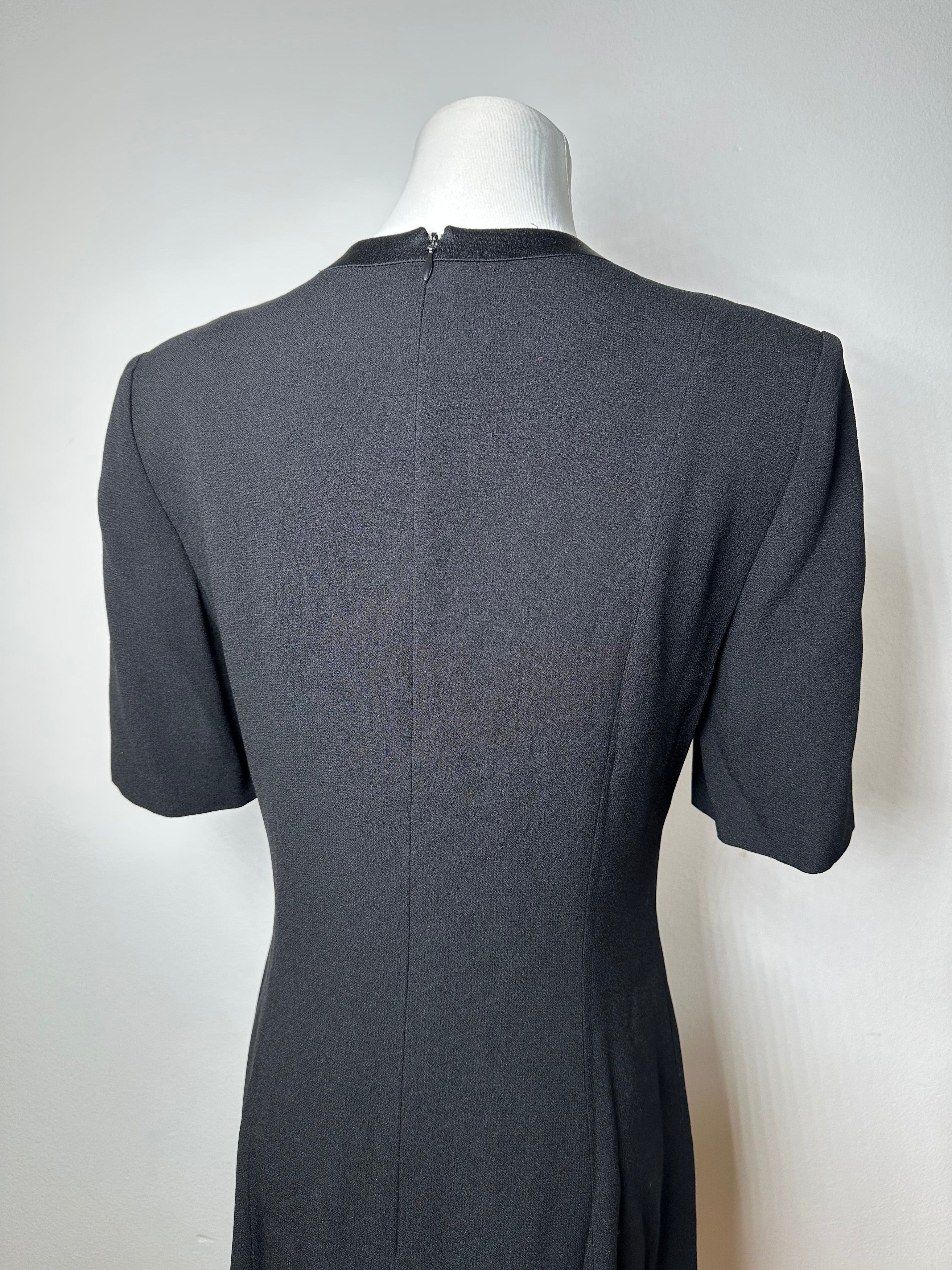 Givenchy Vintage Wool Dress Black Size M / US 6-8 / IT 42-44 - 12 Thumbnail