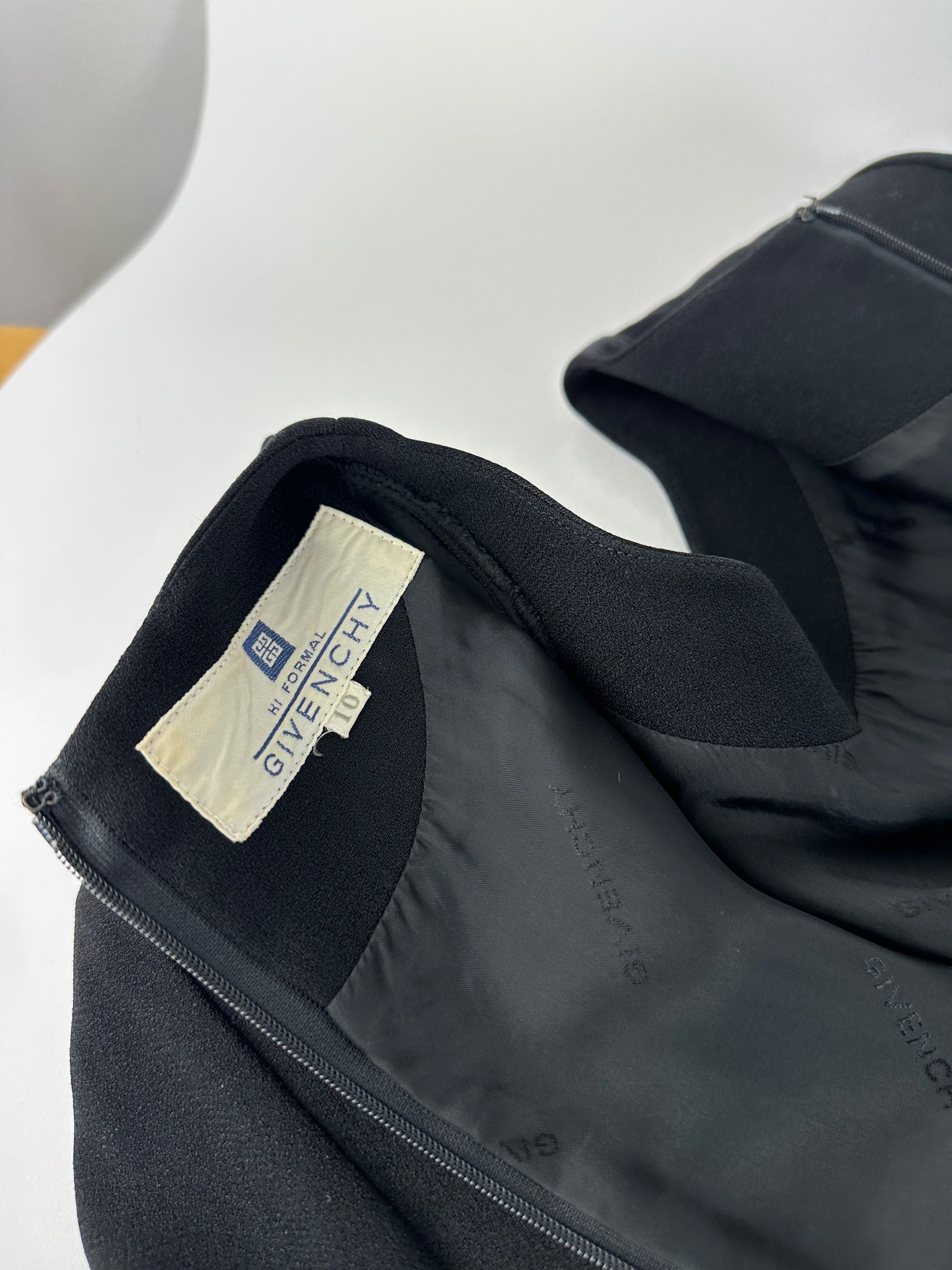 Givenchy Vintage Wool Dress Black Size M / US 6-8 / IT 42-44 - 10 Thumbnail