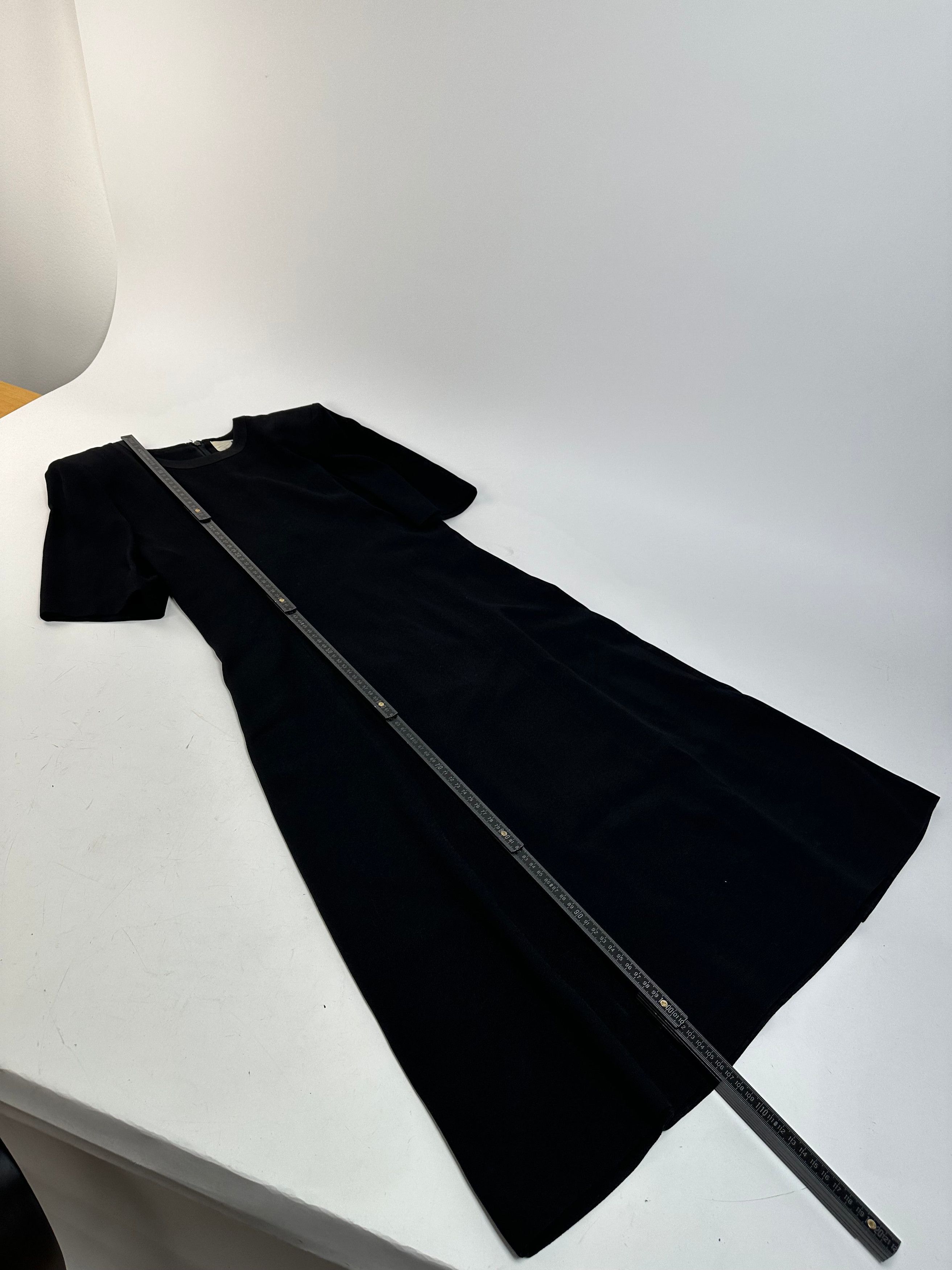 Givenchy Vintage Wool Dress Black Size M / US 6-8 / IT 42-44 - 4 Thumbnail