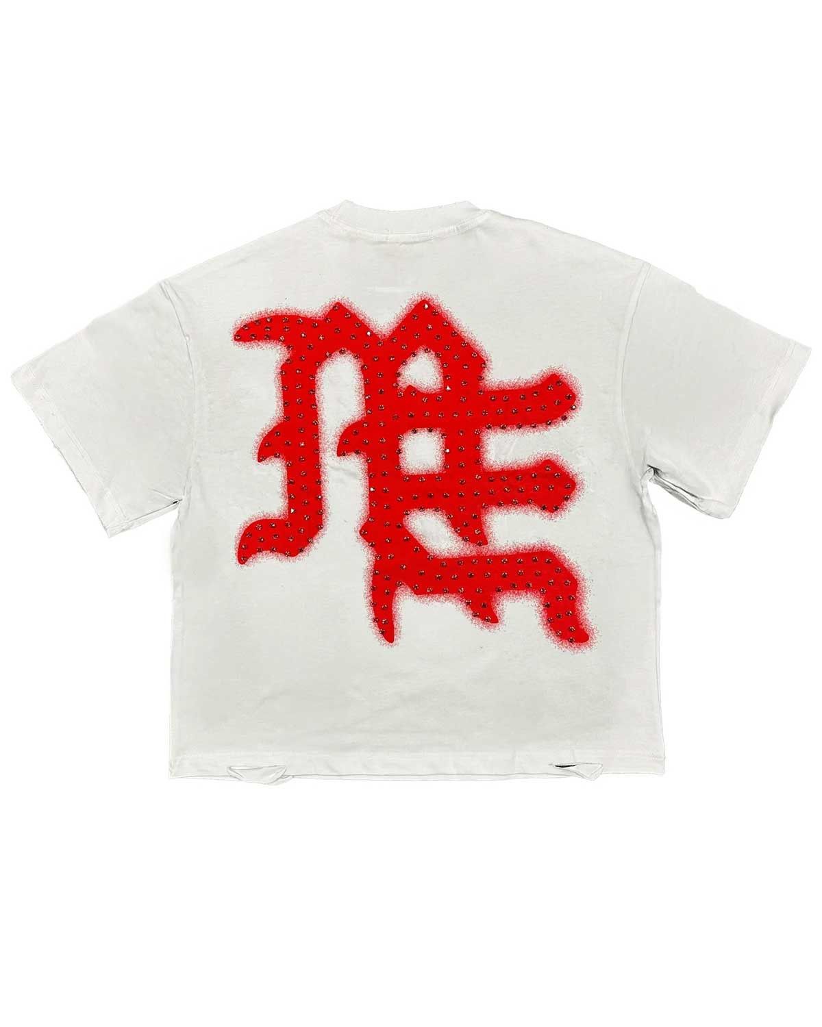 Other Mixed Emotions End Rhinestone Tee White/Red Size US XL / EU 56 / 4 - 2 Thumbnail
