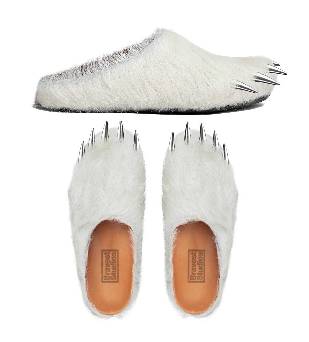 Bravest Studios Bear Claw Mule White Size US 13 / EU 46 - 2 Thumbnail