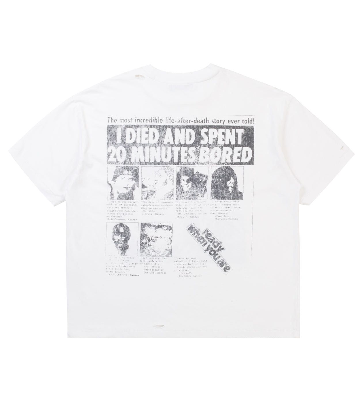 Other Boredom Kills Purpose Tee White Size US XXL / EU 58 / 5 - 2 Thumbnail