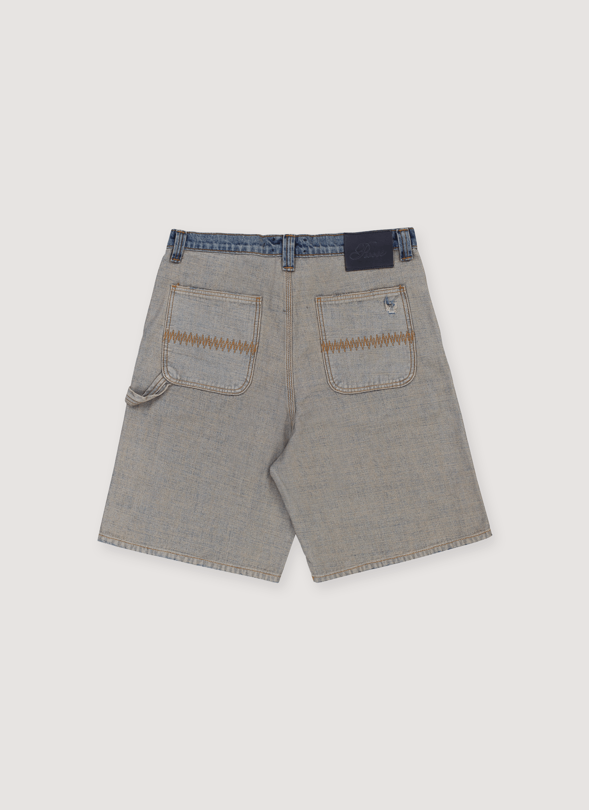Other Pieces Harvey Split Carpenter Denim Shorts Size US 30 / EU 46 - 2 Thumbnail