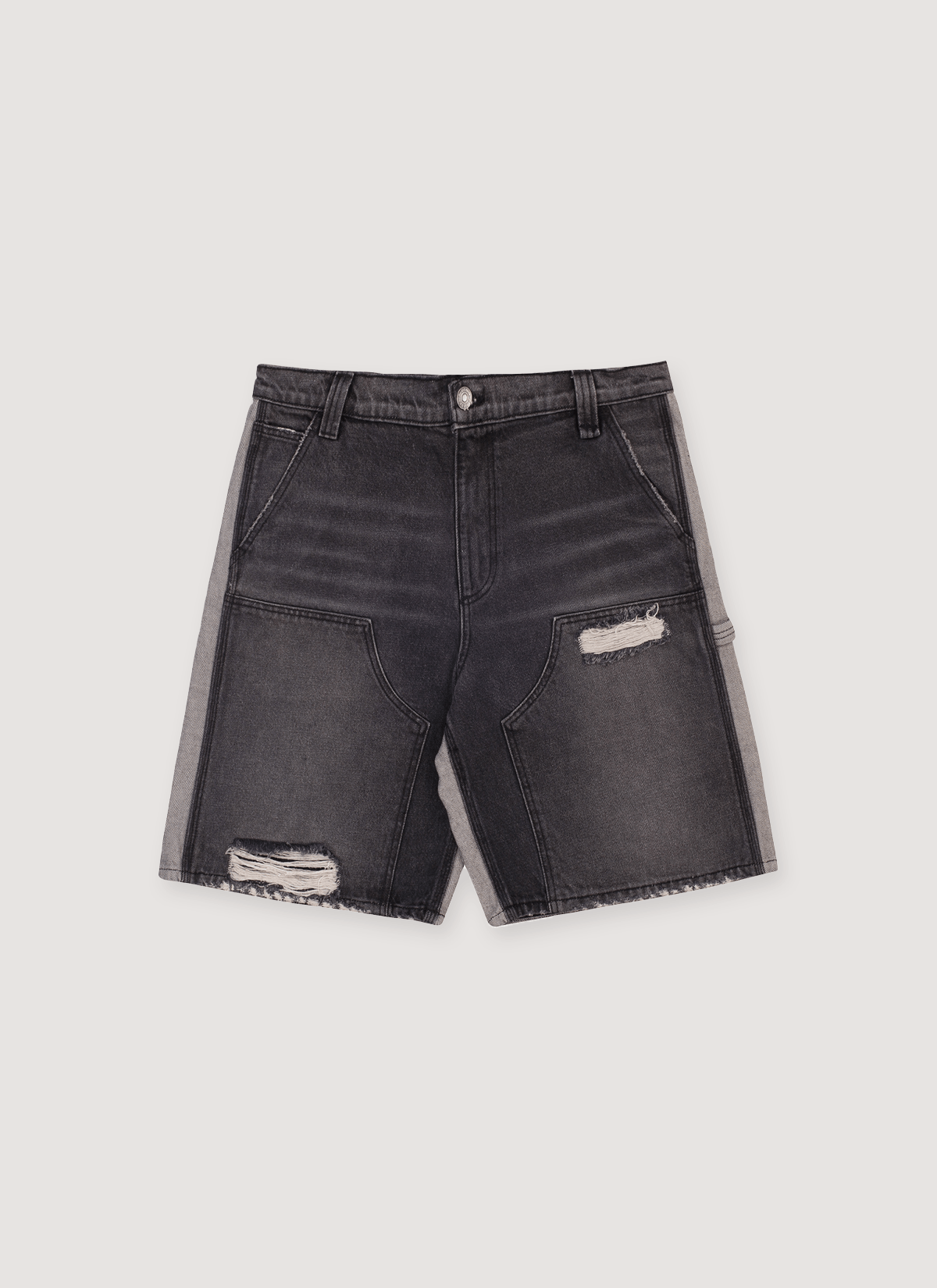 Other Pieces Harvey Split Carpenter Denim Shorts Size US 30 / EU 46 - 3 Thumbnail