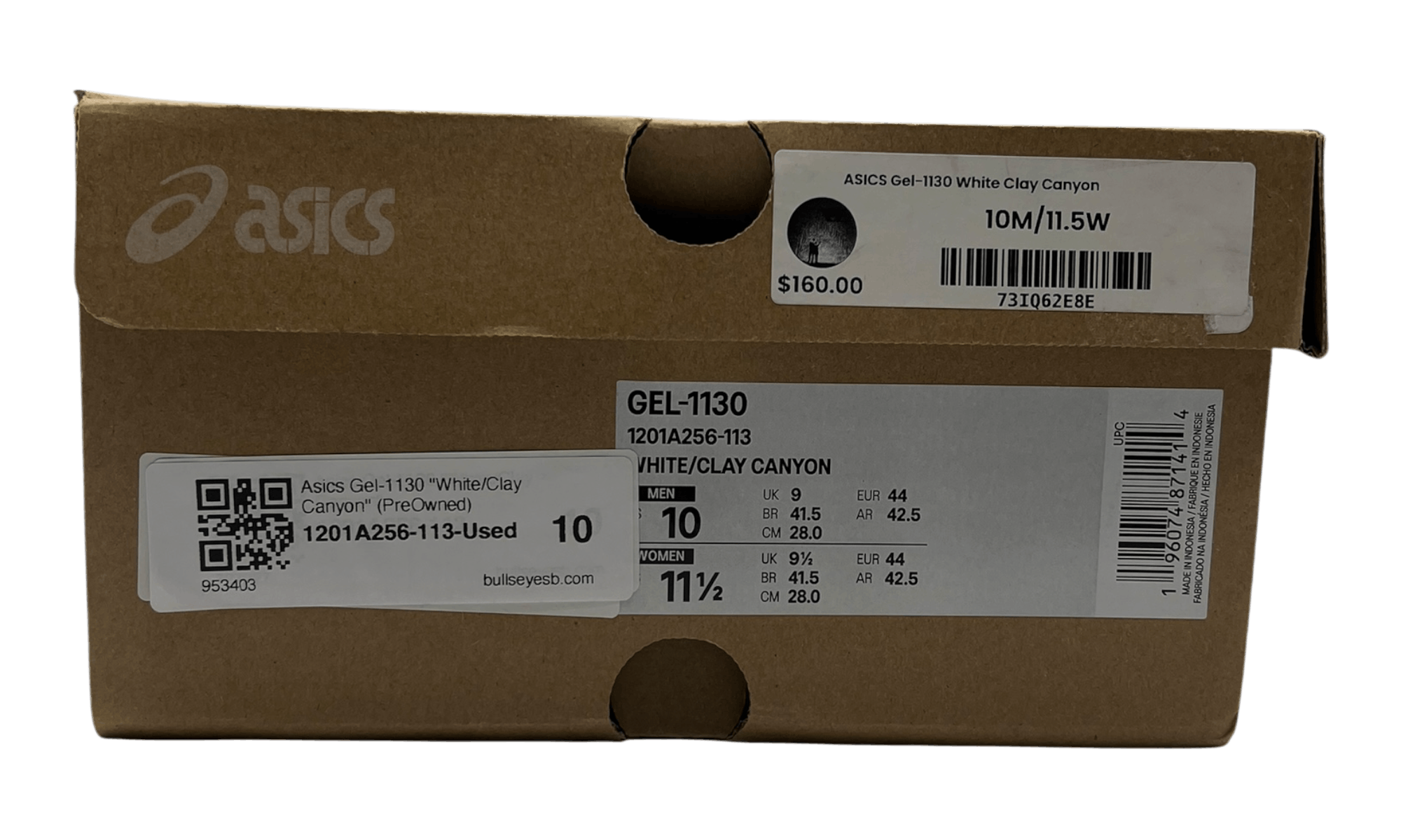 Asics Gel-1130 "White/Clay Canyon" (PreOwned) Size US 10 / EU 43 - 8 Thumbnail