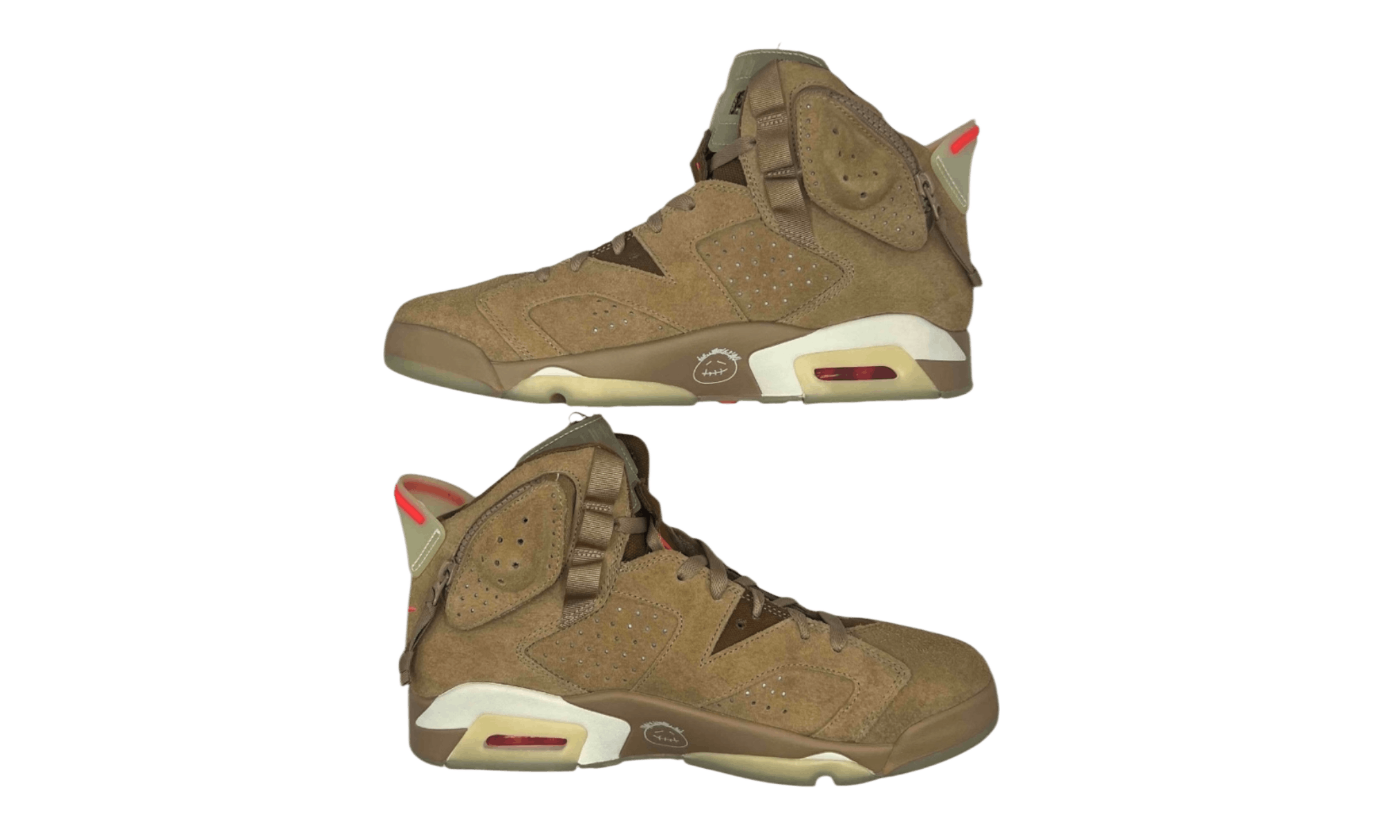 Jordan Brand Jordan 6 Retro Travis Scott British Khaki (PreOwned) Size US 11.5 / EU 44-45 - 3 Thumbnail