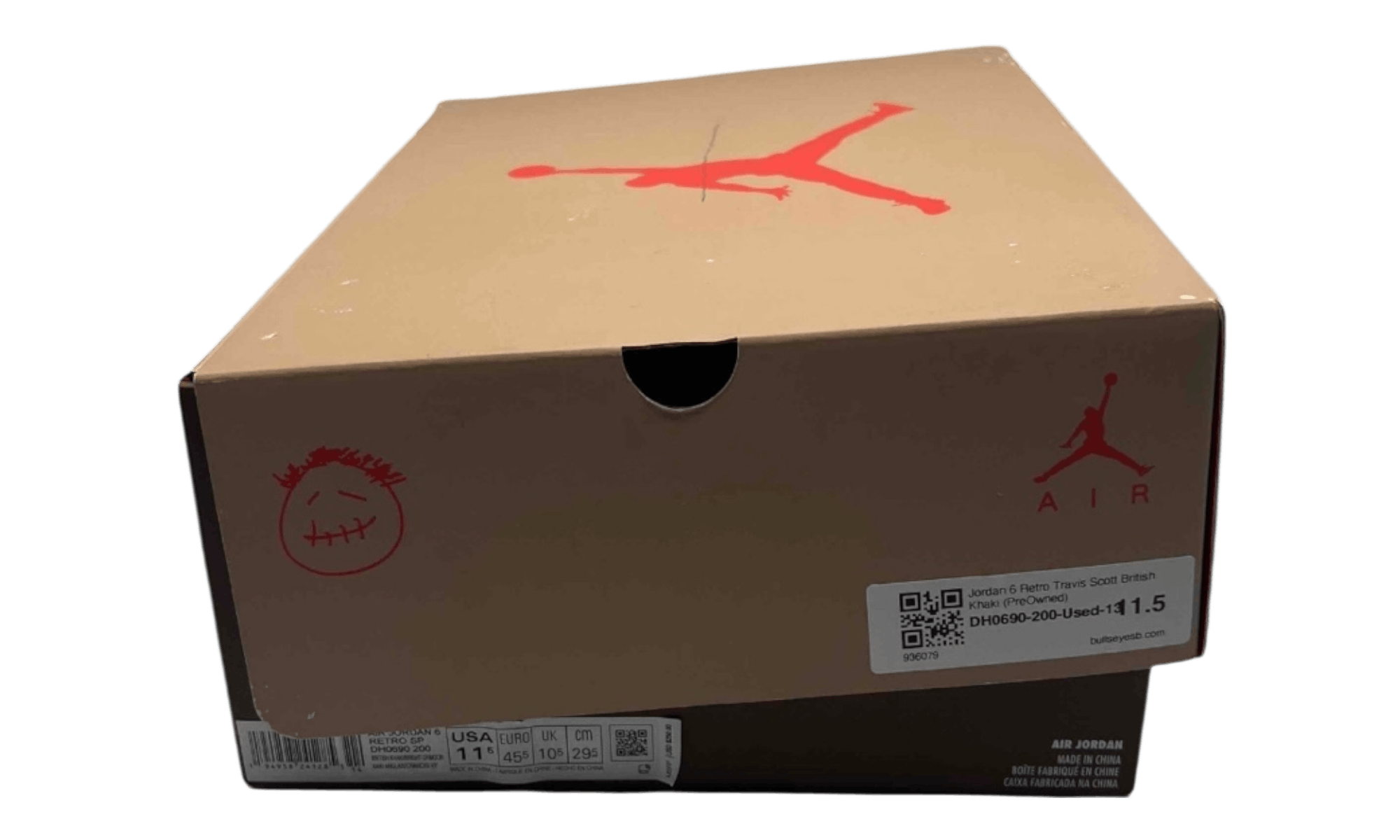 Jordan Brand Jordan 6 Retro Travis Scott British Khaki (PreOwned) Size US 11.5 / EU 44-45 - 8 Thumbnail