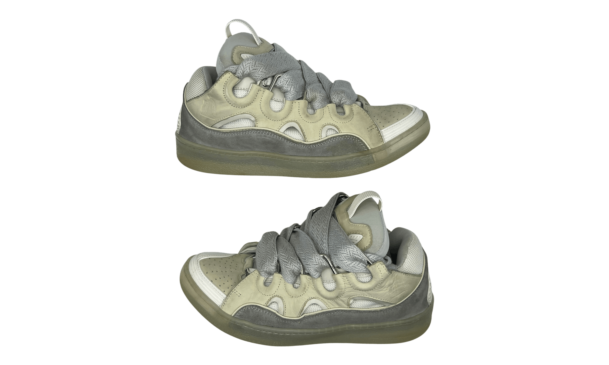 Lanvin Curb Sneaker White Beige (PreOwned) Size US 9 / EU 42 - 2 Thumbnail