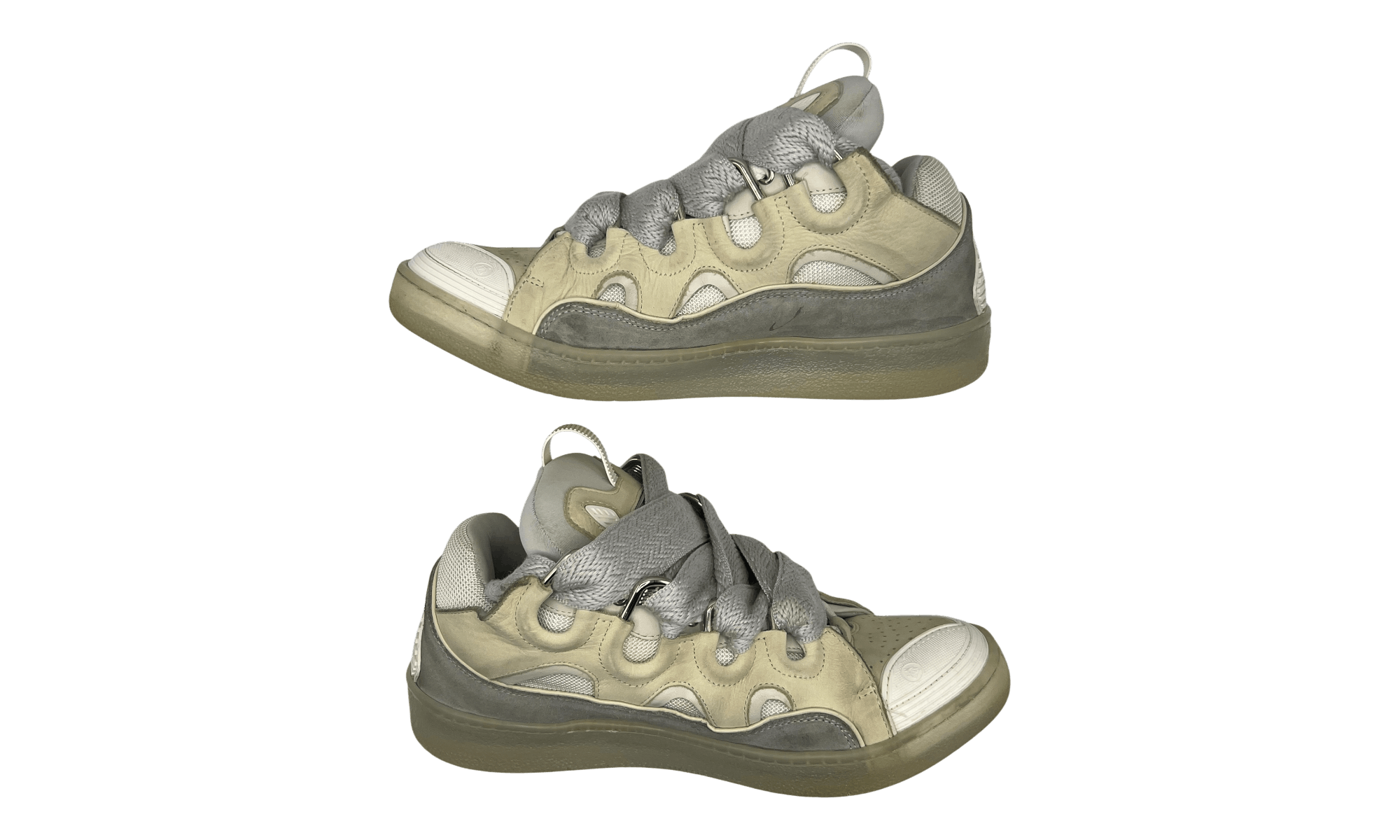 Lanvin Curb Sneaker White Beige (PreOwned) Size US 9 / EU 42 - 3 Thumbnail