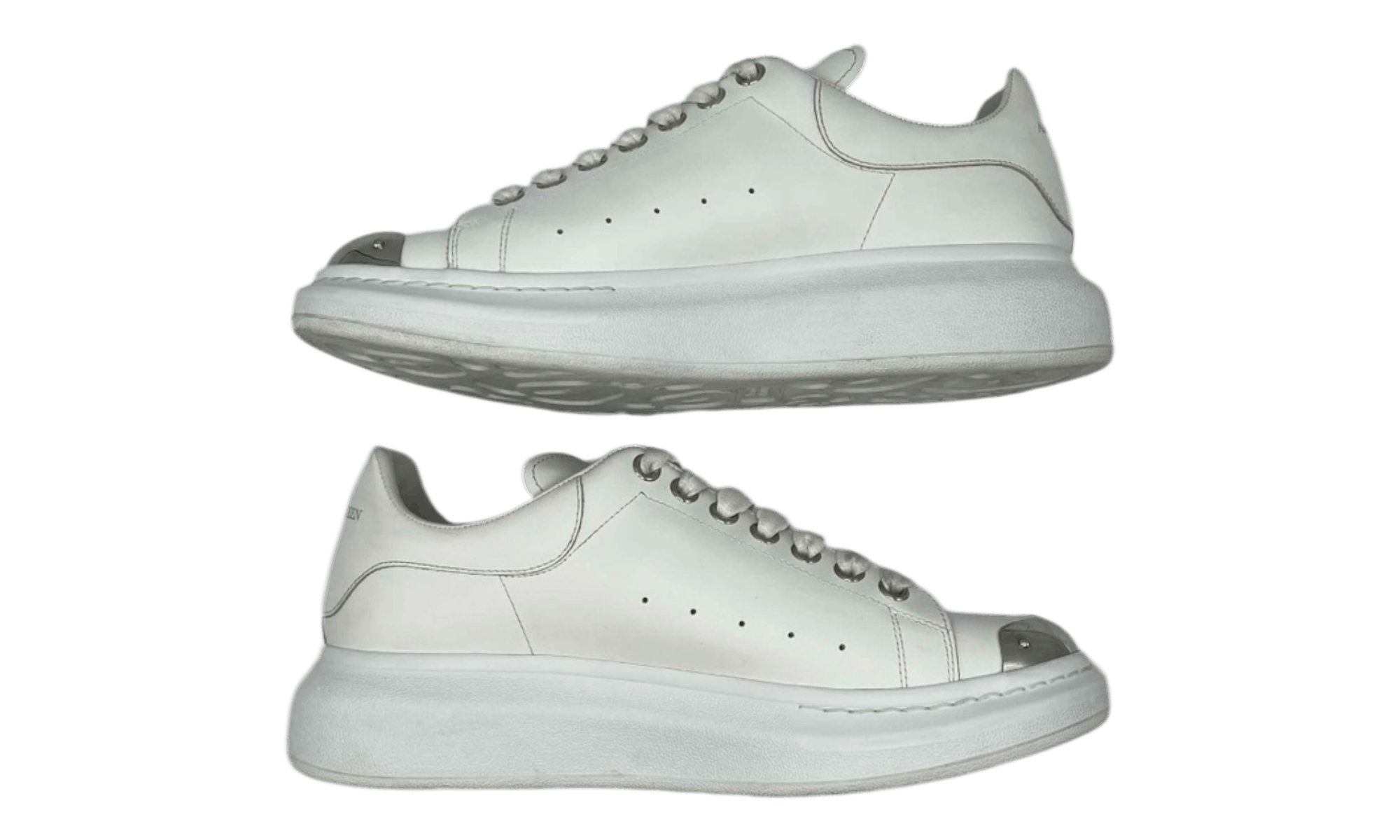 Other Alexander McQueen Wmns Overd Sneaker 'White Metal Toe' (PreO Size US 8.5 / EU 41-42 - 3 Thumbnail