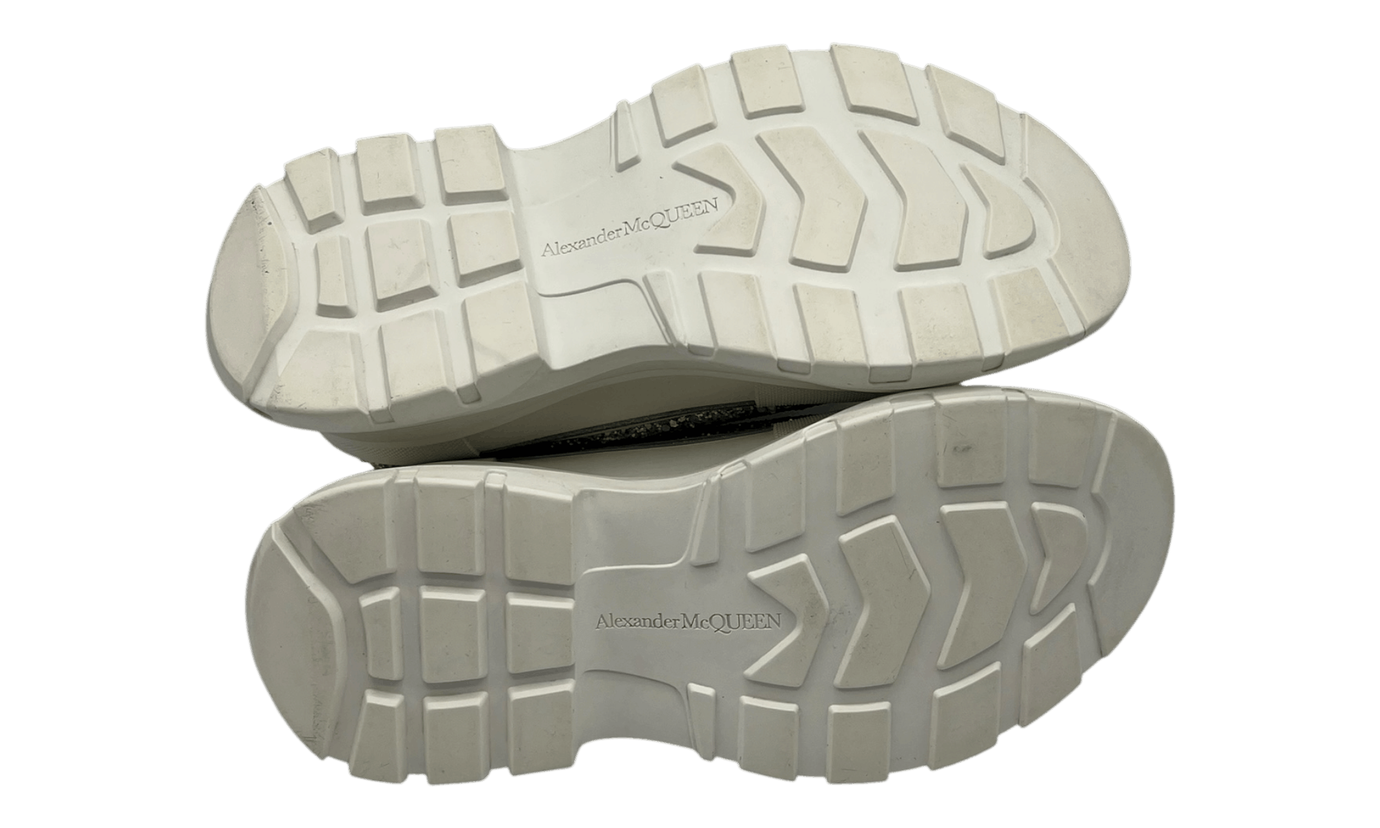 Other Alexander McQueen Wmns Tread Slick Lace Up "Holo Silver Glit Size US 5.5 / EU 38 - 6 Thumbnail