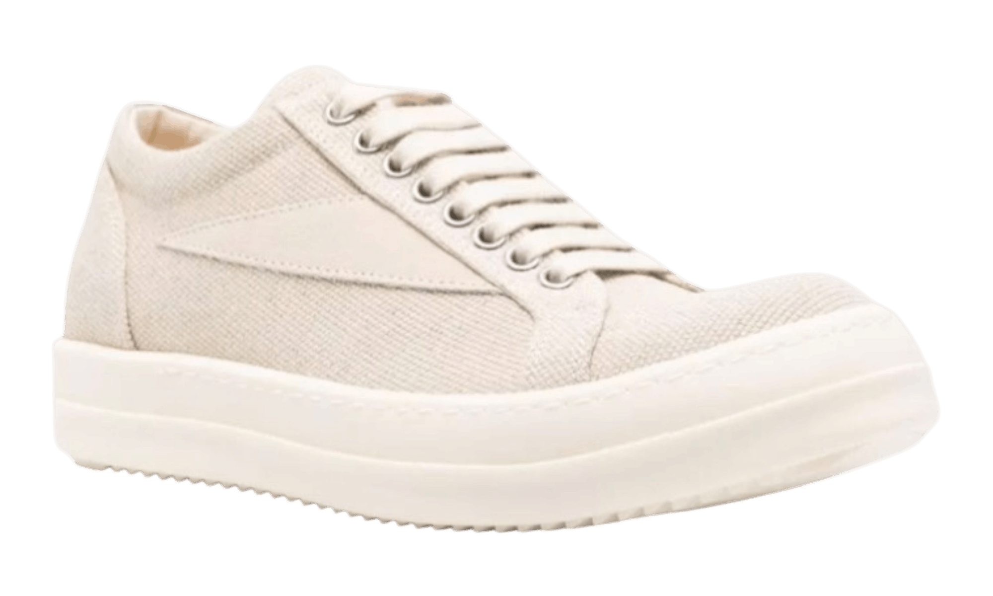 Rick Owens Natural/Milk Low Top Sneakers Size US 8 / EU 41 - 2 Thumbnail