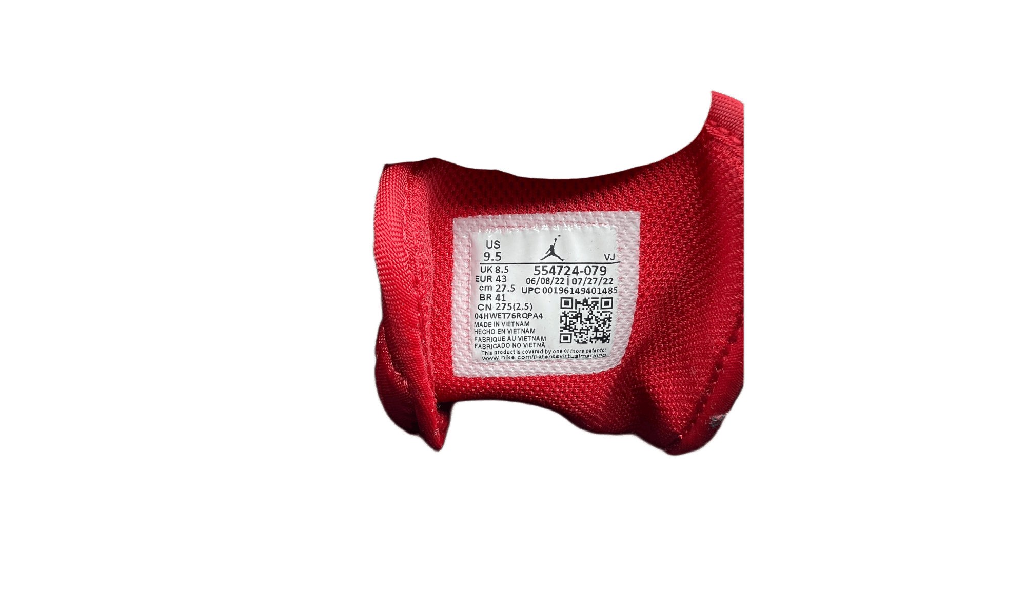 Other Jordan 1 Mid Black Chile Red White (Preowned) (No Box) Size US 9.5 / EU 42-43 - 7 Thumbnail