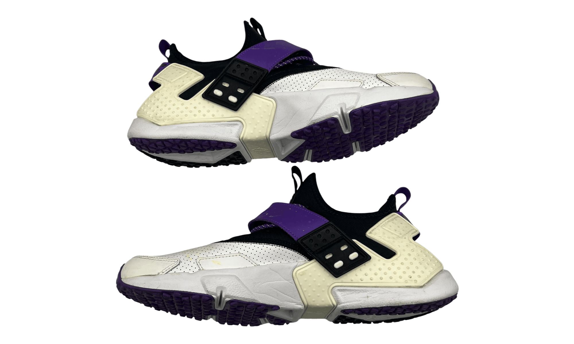 Nike Air Huarache Drift White Black Hyper Grape (PreOwned) (No Bo Size US 11 / EU 44 - 3 Thumbnail